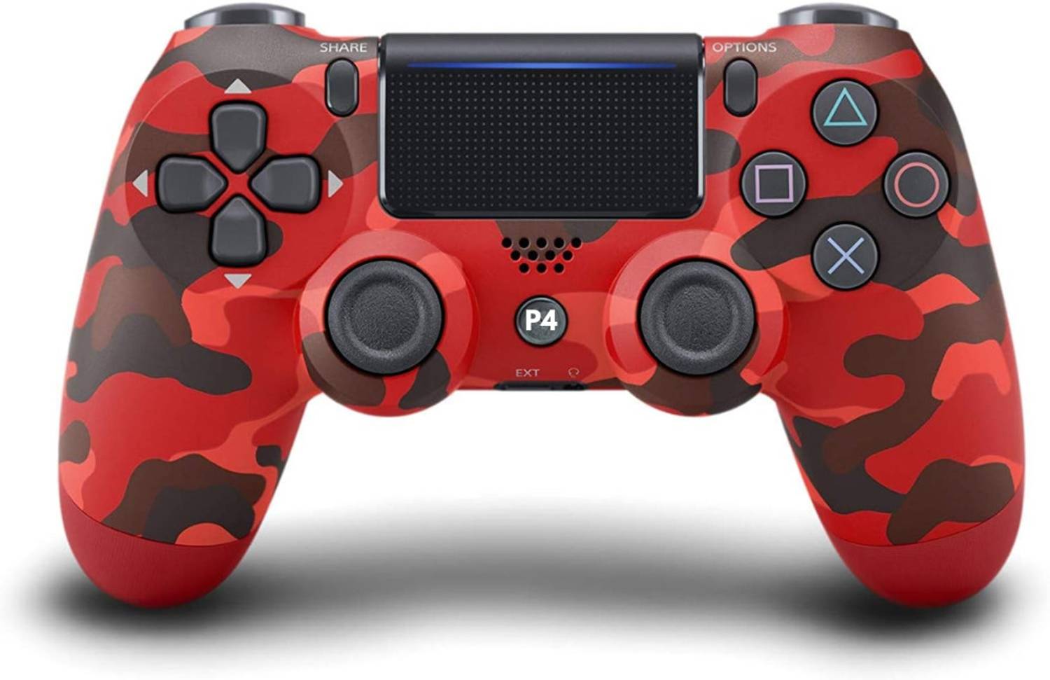 Maizic Smarthome Funetic Red Camo Themed Bluetooth Wireless P4 Gaming Controller For PS4 NA GB