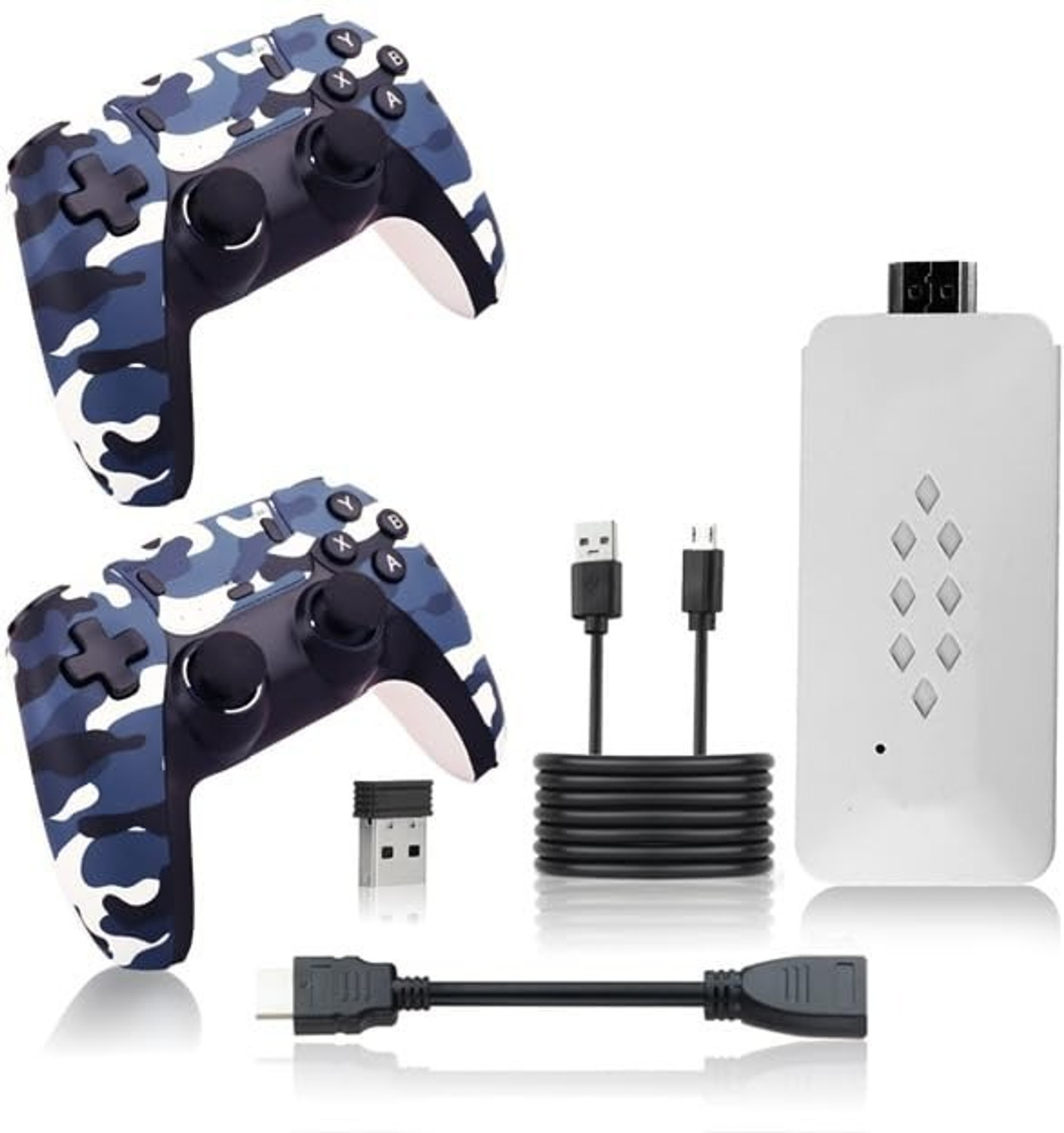 Image of HG WORLD M22 Special Edition Retro Game Stick Console with 2.4G Dual Wireless Gamepad, 52+ Emulator, 64 GB with 30000+ Remote Video Games for Kids,, God of war, GTA, Mario and More Games For TV