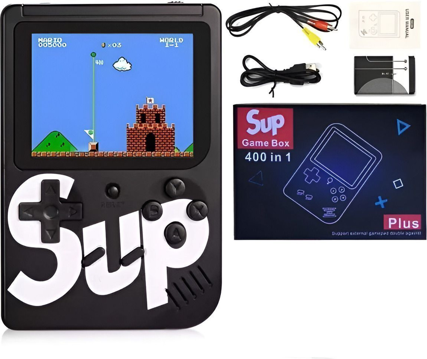 Image of HG WORLD Retro Game Sup R35Xs Pocket Portable Sup Game Box for tv Handheld Gaming Console 128 MB with 400+ Preinstall video game handheld,Best Gift All Ages Mario Game Mortal Combat