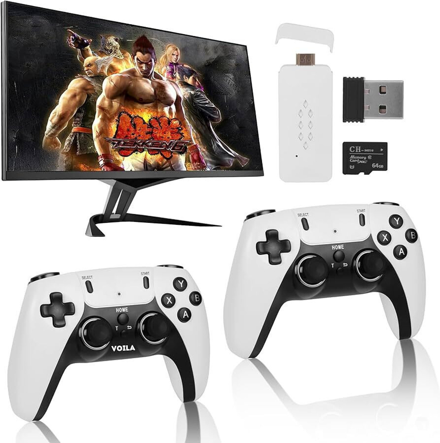 Image of EXtreme M22 Game Stick Retro Video Game Console with 2 Wireless Controller 64 GB with Yes