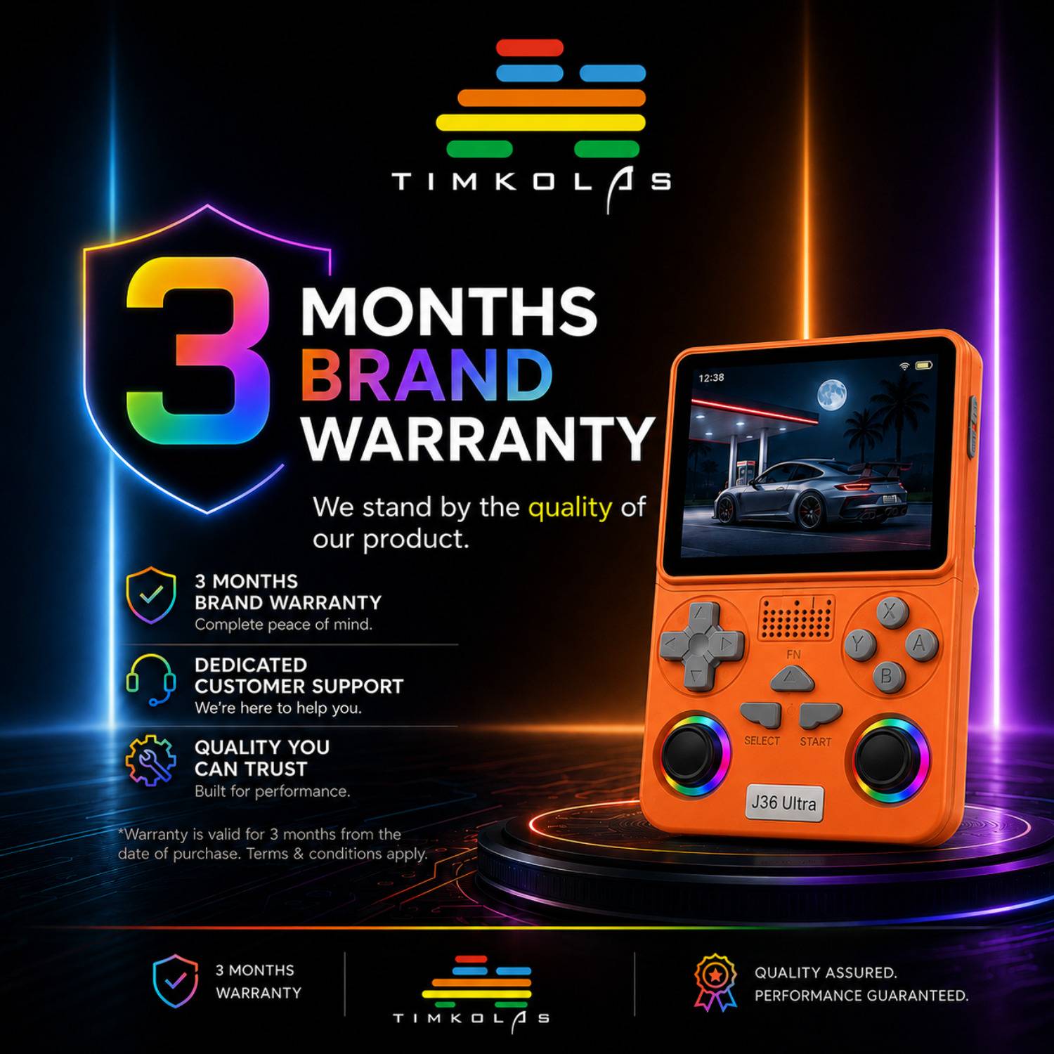 Timkolas 4K Ultra HD J36S 64GB Handheld Console - Image 2