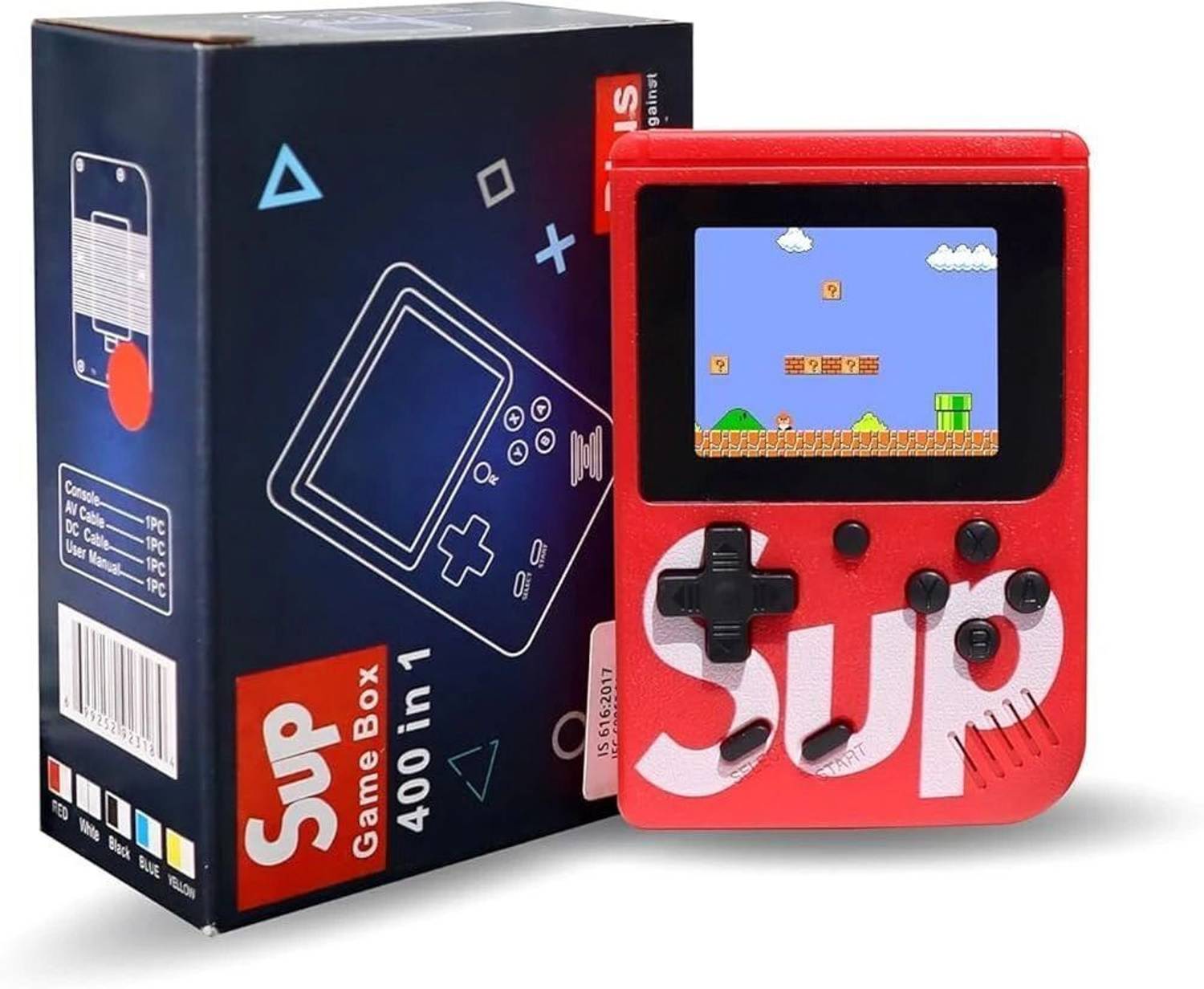 HG WORLD Retro Game Sup R35Xs gaming console for tv With Pocket Portable Sup Game Box 128 MB with 400+ Preinstall video game handheld,Best Gift All Ages Mario Game