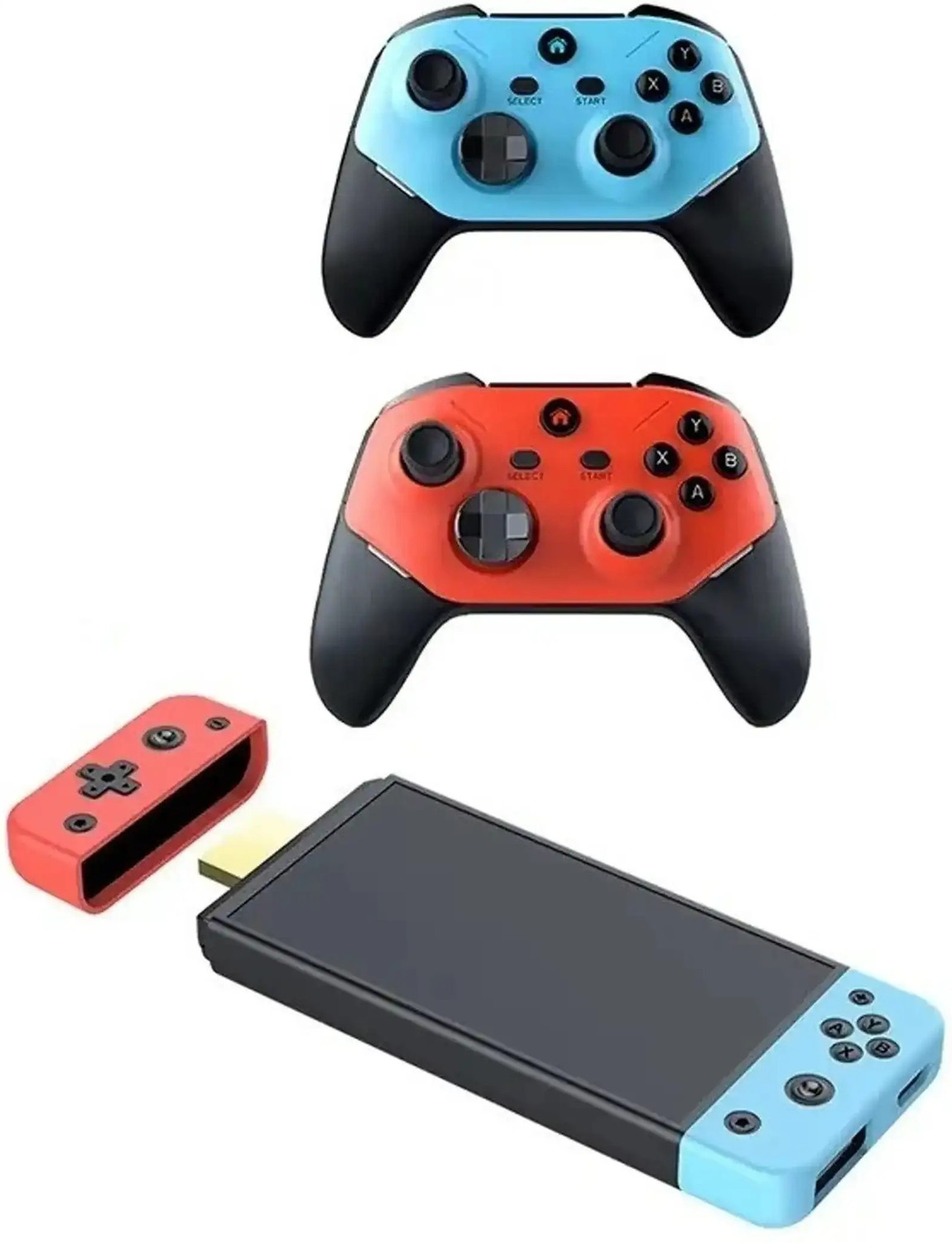 Image of HG WORLD M66 Retro Game stick Console 4K Mini Arcade Dual wireless Controller Gaming Console for TV Video Game for Kids (Best Gift & Fun) All Ages 64 GB with 30+ Emulator, Full 4K Ultra HD Game Stick, TV Game Set, Mini Video Game Hand TV