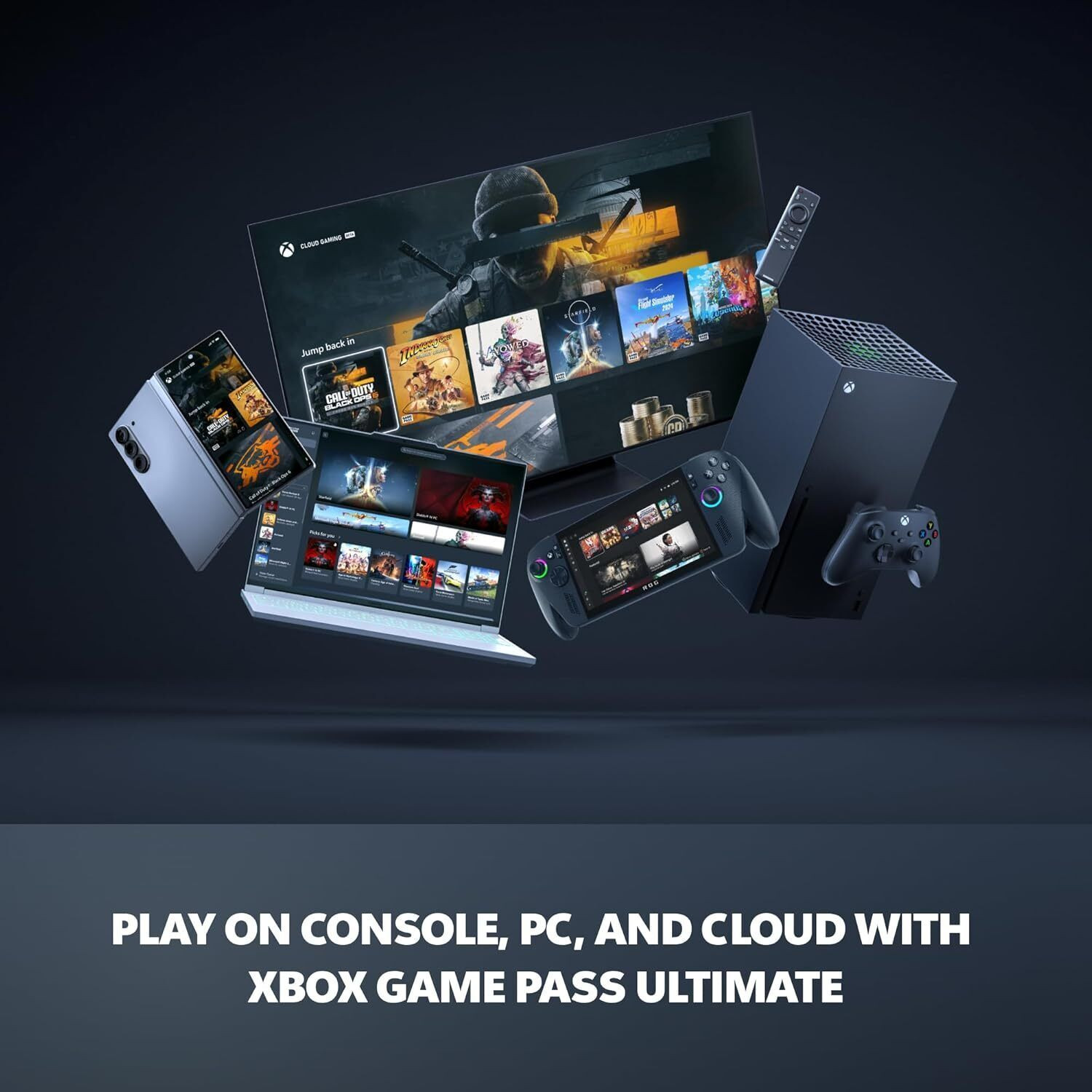 Image of Xbox Series X Digital 1TB Gaming Console with Microsoft Series X Wireless controller High Performance Gaming System, 4K Gaming - 120FPS, 1024 GB with Ultra High Speed, Perfect Gift for Gamers, Best Indoor family gaming device