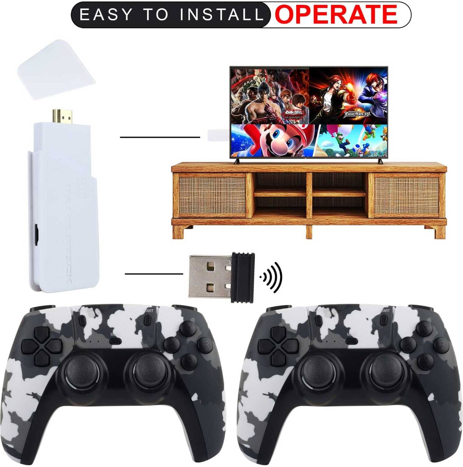 M15 PRO GAME STICK 2.4G WIRELESS GAME WITH 3D ROCKER Limited Edition
