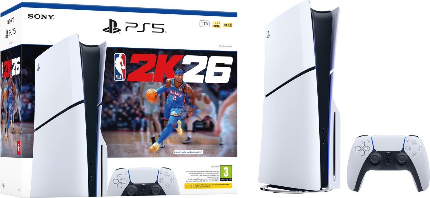 SONY PS5 Console Disc (Slim) CFI-2008A01 1024 GB with NBA 2K26
