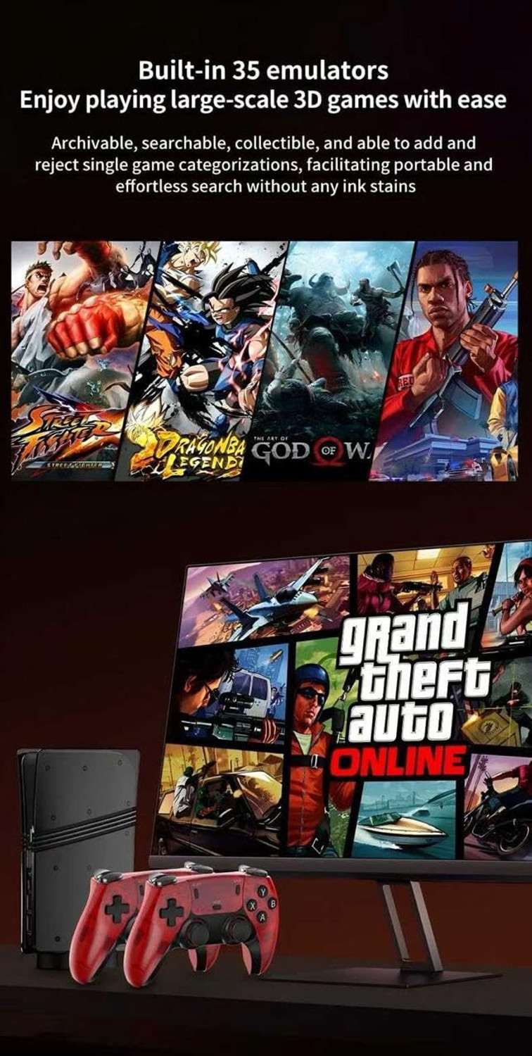 Image of Playtastic GS5 Ultra PRO Wireless Video Game Console 64 GB with with 40000 Games like GTA , Tekken, 53 Simulators for PSP Games