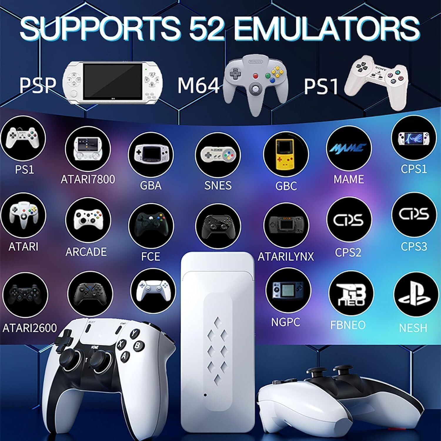 Image of SHAILRON M22 Special Edition Retro Gaming, 30,000+ Games, 52 Emulators Wi-fi Gamepad