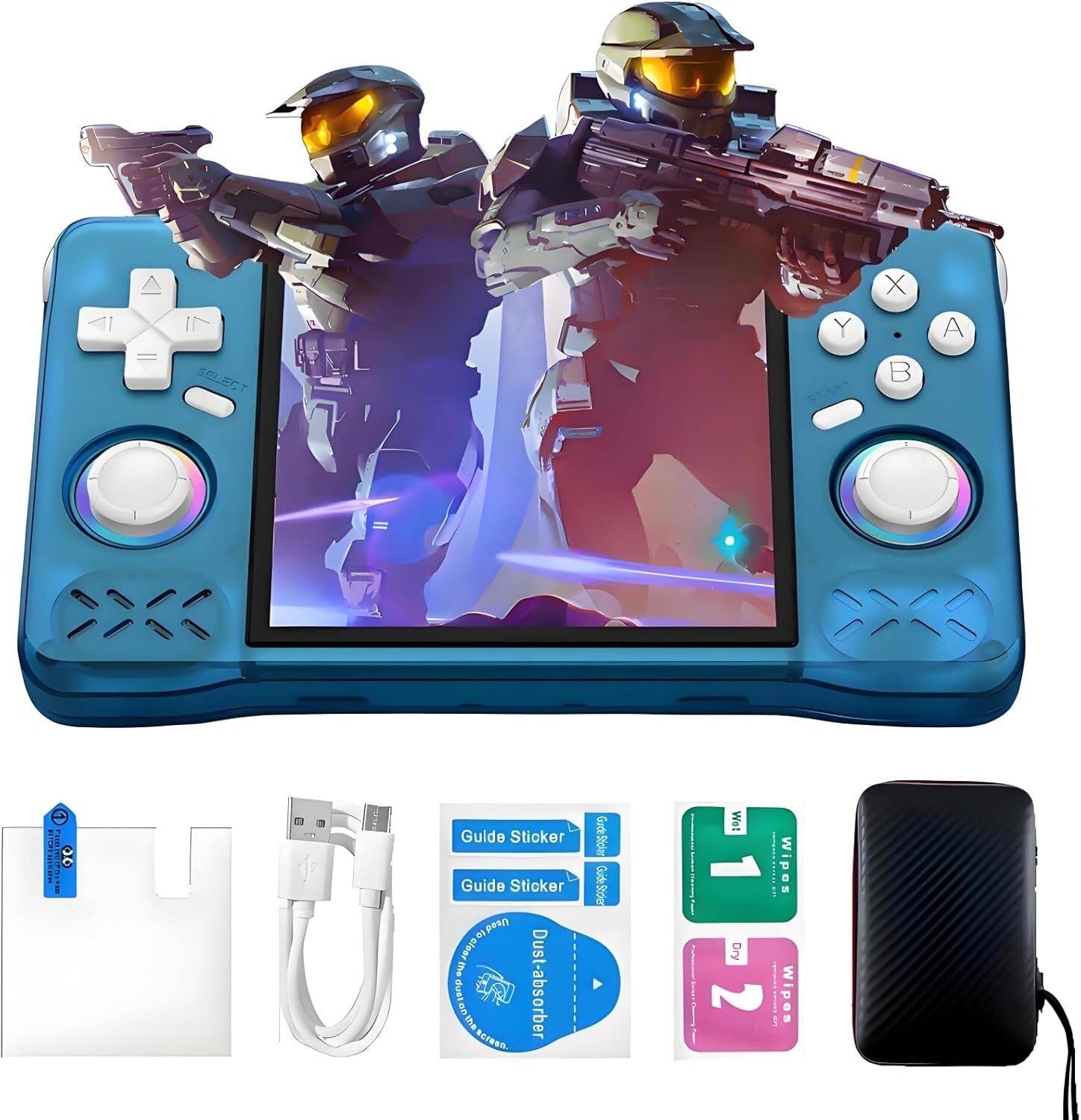 Playtastic XF40H Retro Gaming Console with 4.0 Inch 4K HD IPS