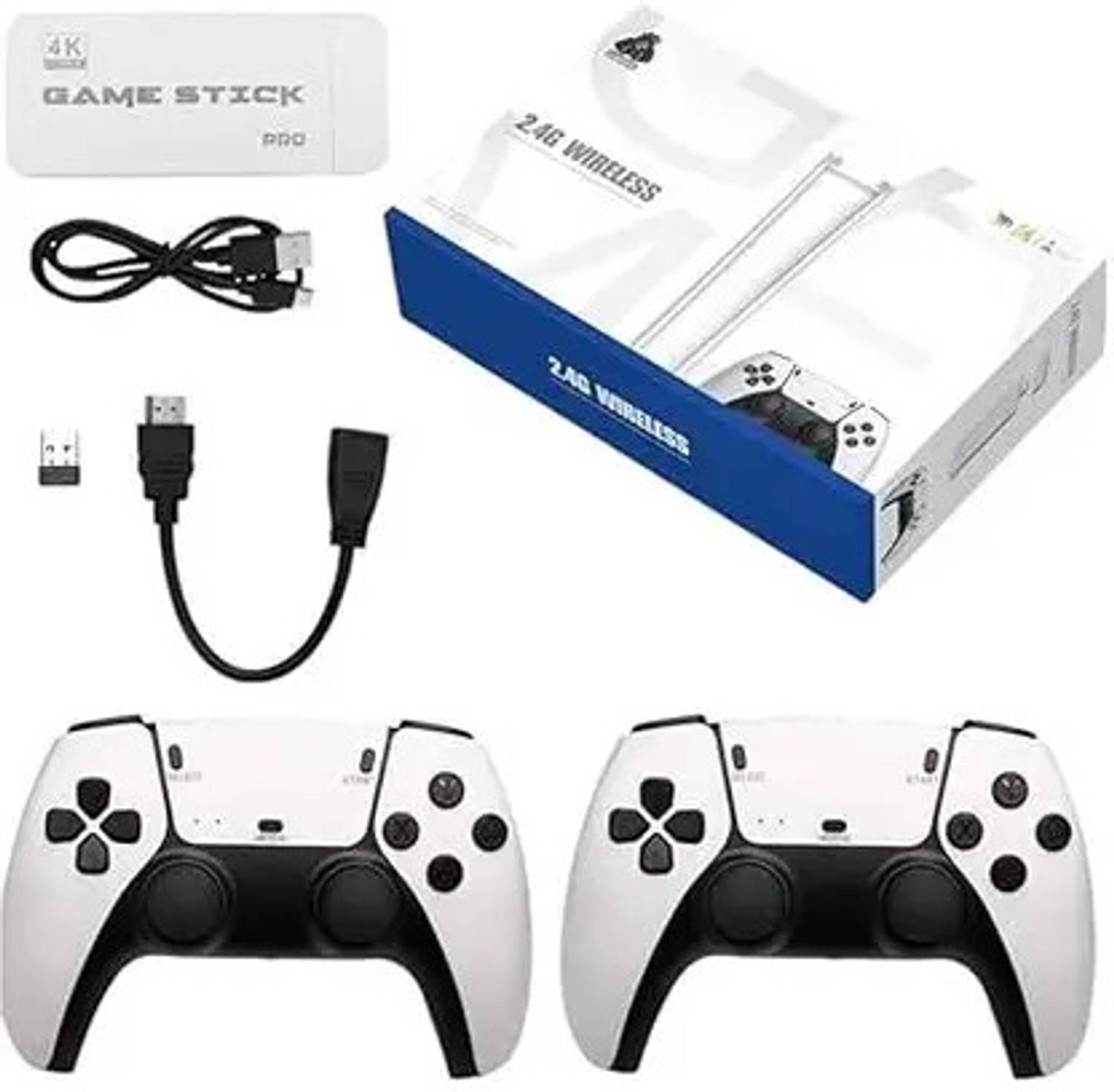 FZGAMES Mini ps5 model Game 2.4G Wireless Gaming Controller, White, High Sensitivity NA GB with Yes