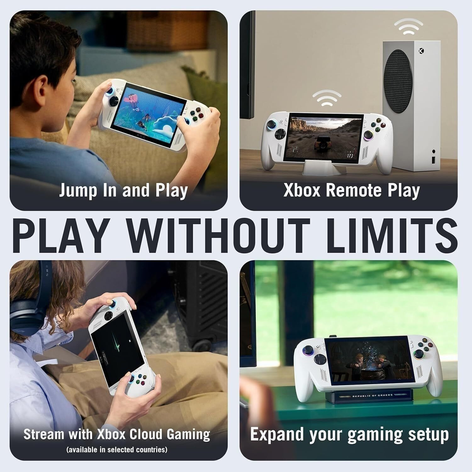 Image of ASUS ROG XBOX Ally 2025 Handheld Gaming Console With AMD Ryzen Z2 A Processor Gravity cooling,6400MHz RAM, 500 nits Brightness, 512GB SSD 16 GB with 200+ Games, Combo jack support, Xbox Game Pass Included, ( Windows 11 Home)