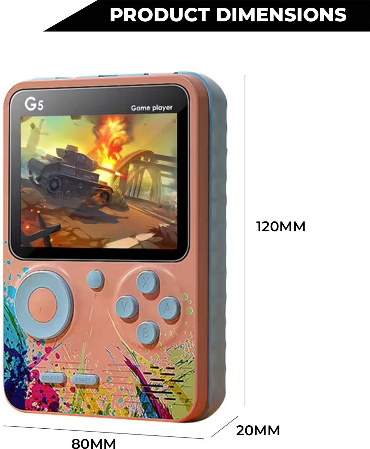 MOBIZAC Portable Mini Video Game for Kids with Video Controller