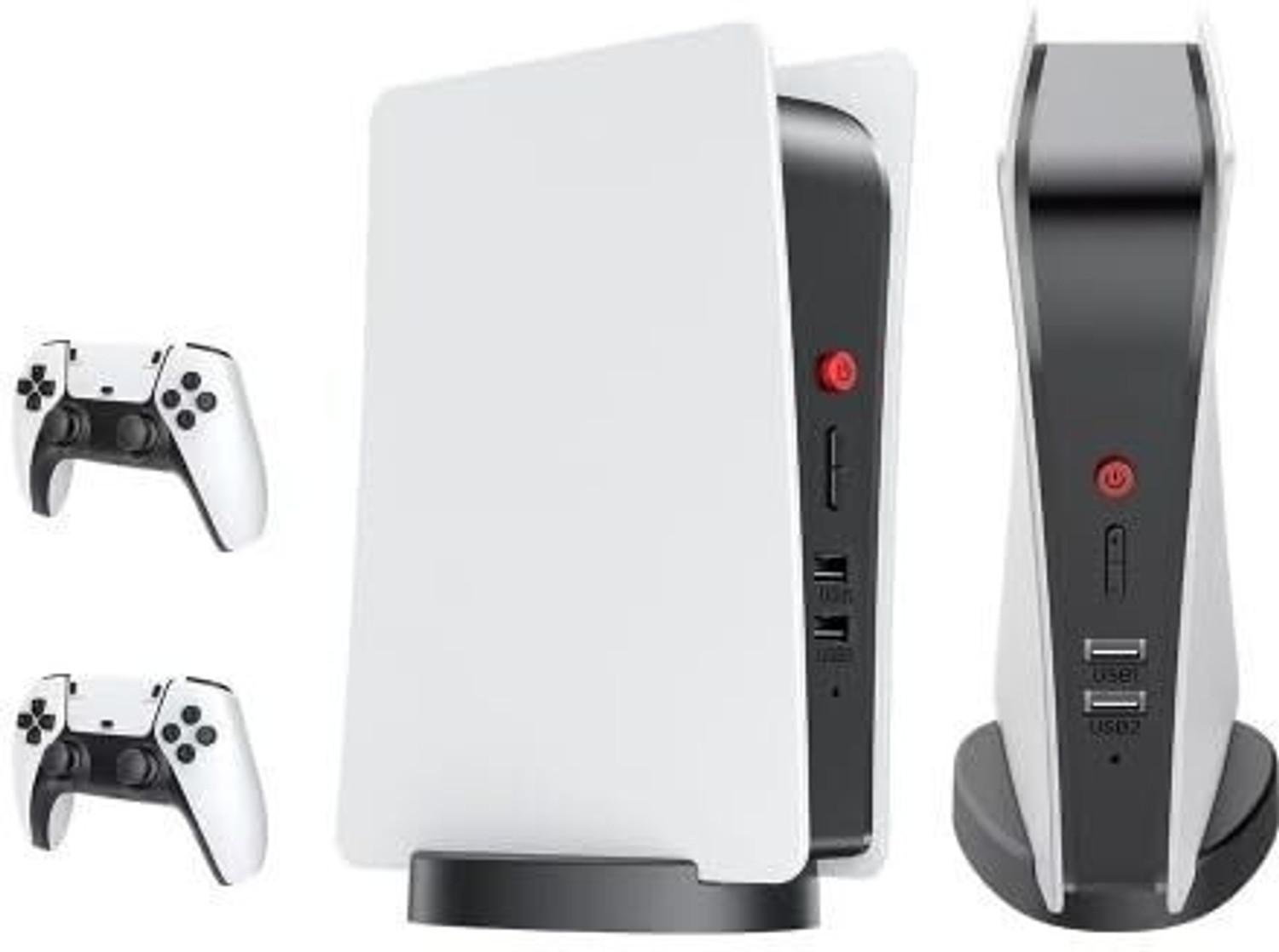 Image of Playtastic M5 Video Game Console 4k Retro Game tv Box 64 GB with 15000+ Free Games, Two Wireless Controllers for PS-1 /CPS /FC /GBA Arcade Gaming