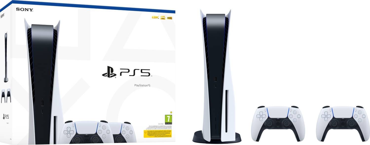 SONY PS5 Standard DualSense Bundle CFI-1208A01R 825GB SSD GB Price