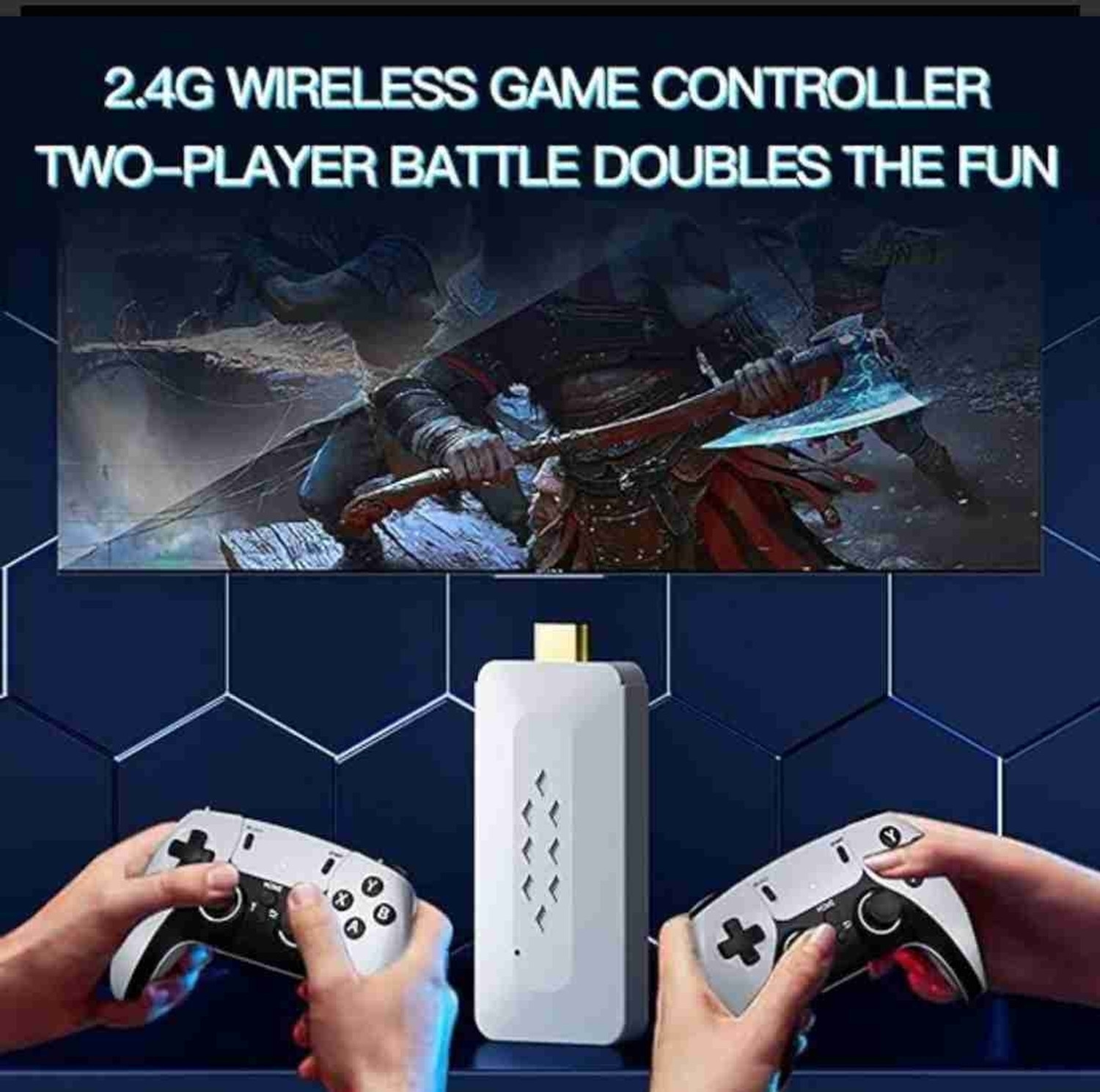 Image of EXtreme M22 Game Stick Retro Video Game Console with 2 Wireless Controller 64 GB with Yes