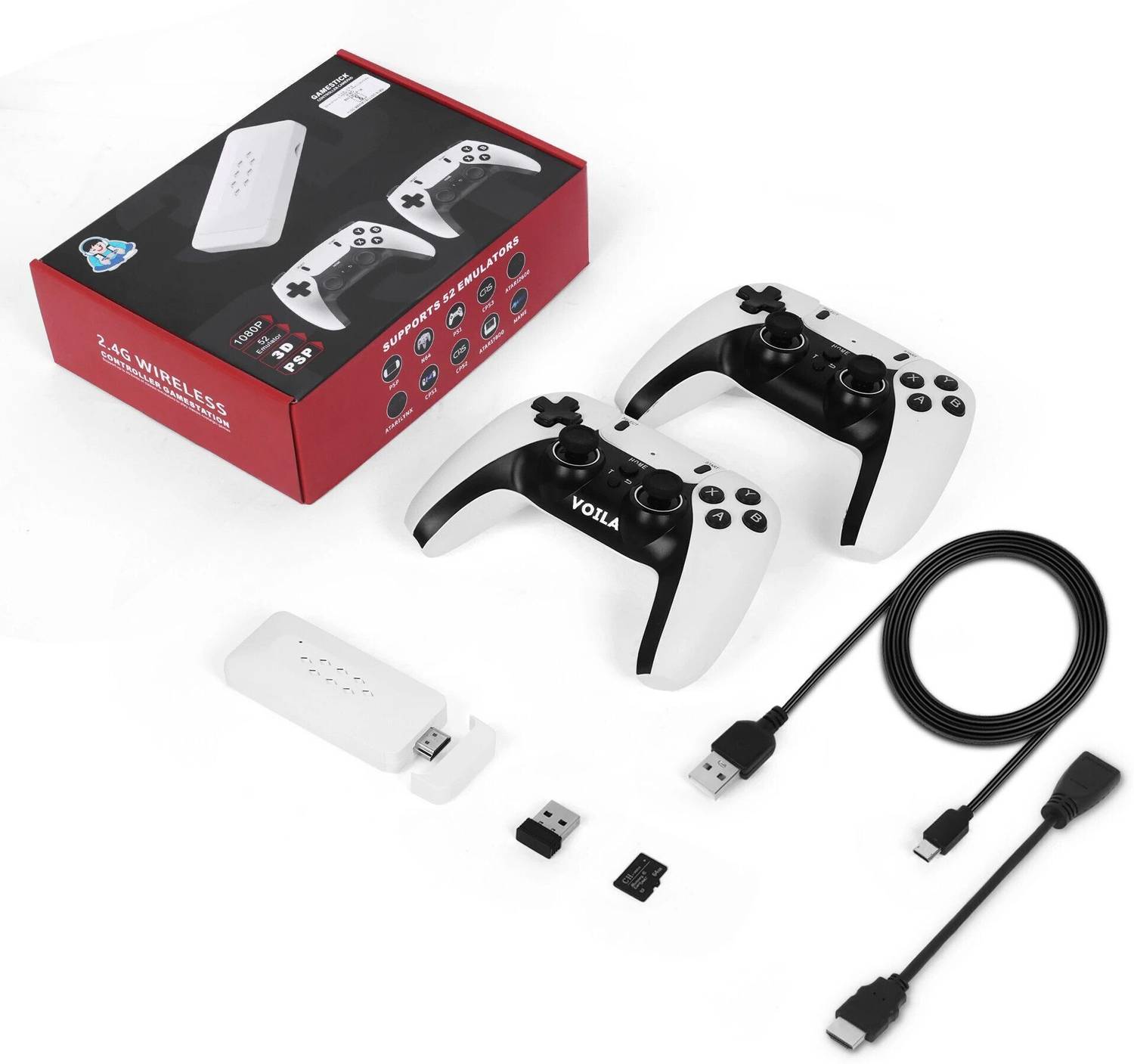 Voila M22 64 GB GB with Wireless Controller Gamepad - M22 Retro