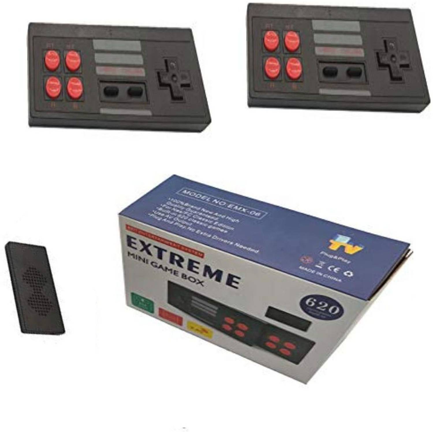 COUNTACH VIDEO GAMES 8 BIT Wireless GAME STICK CONSOLE Gaming Box-Extreme Mini 342+Games 64 GB with SUPER MARIO:new contra:street-fighter:sky-force:MARIO BROS:CONTRA :micky mouse
