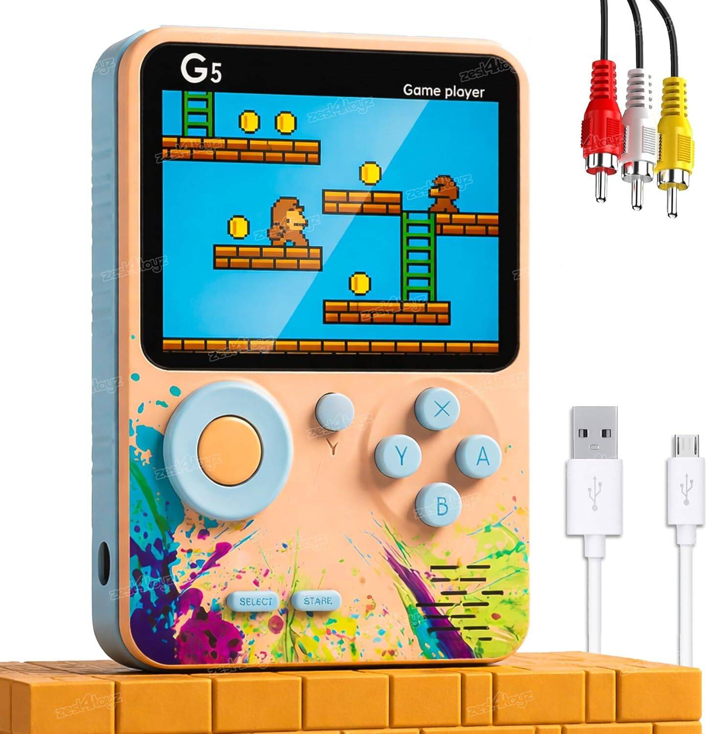 CHG Handheld Gaming Console for Kids 500 Games in 1 Video Game for TV with 500