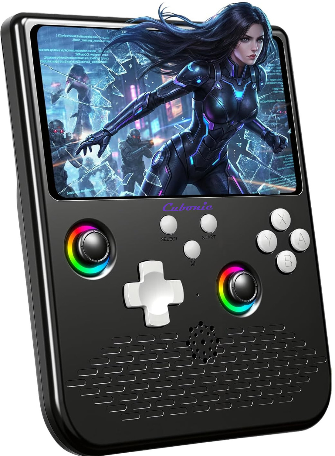 Image of Cubonic SolidPlay H5 Open Source Dual RGB JoyStick, 5 inch HD Display, 34 Emulator 64 GB with Sega, Capcom Play System I-II-III, MAME 2003, NEC, FAMICOM, Super Famicom, Nintendo