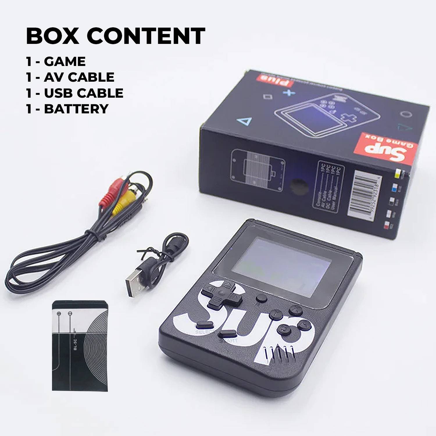 WRADER 400 Classic Games Handheld SUP Game Box with Games like