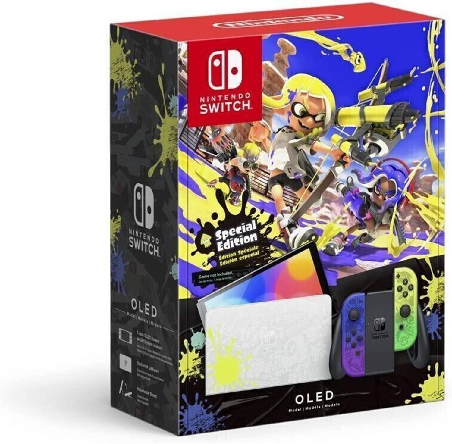 NINTENDO Switch Oled Splatoon 3 Special Edition Console 64 GB NINTENDO Switch Oled Splatoon 3 Special Edition Console 64 GB
