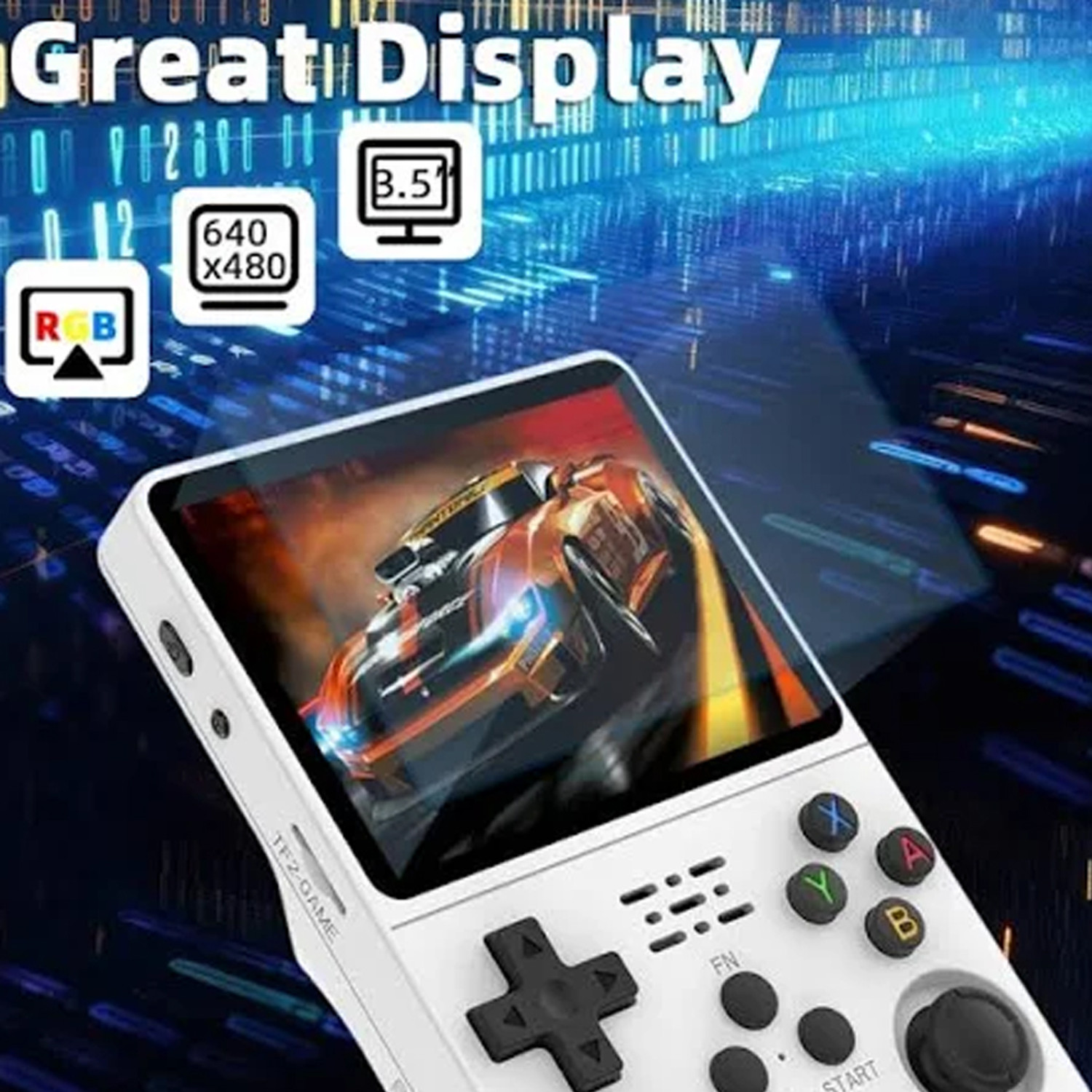 Image of Clubics Portable R36S Classic Retro Handheld Console Game Video Handheld Pocket Console 64 GB with 10000+ Support Classic Games And work with 20 emulators.