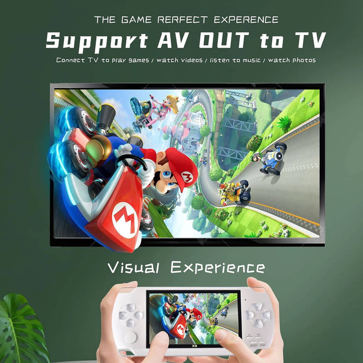 TECHZONE 32 Bit PSP Video Game with Super Mario, Taken-3 and Many