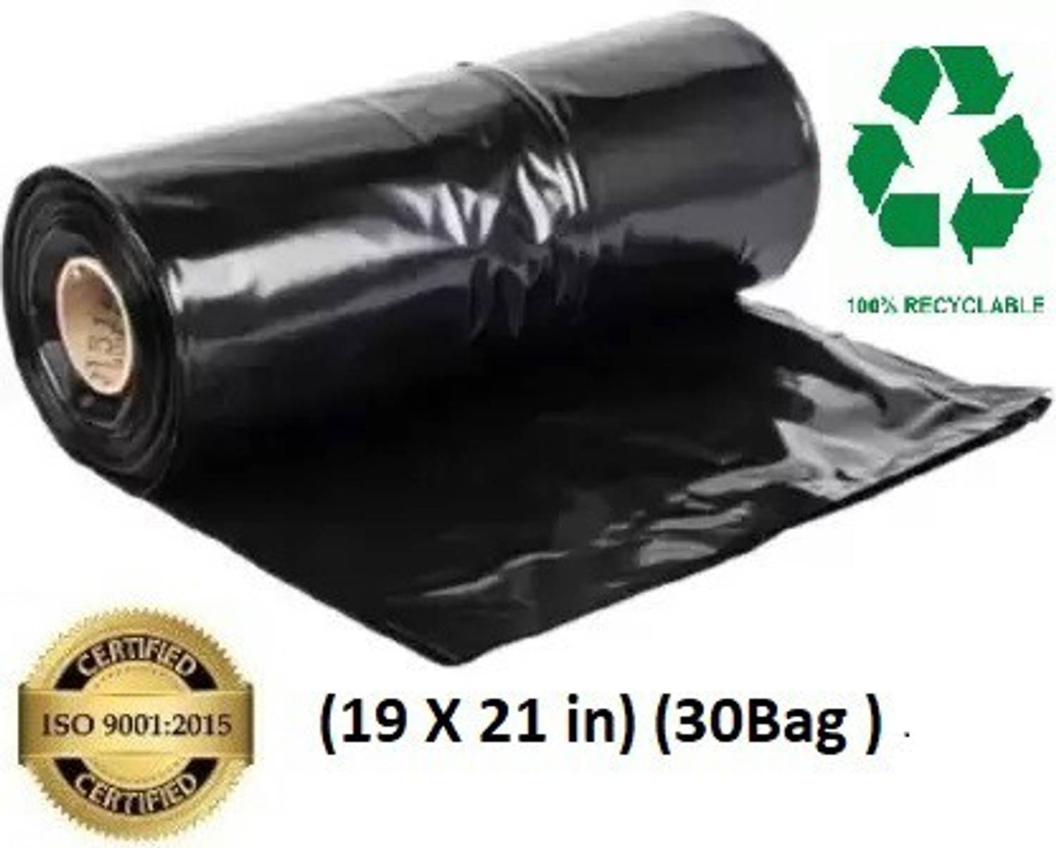 ALEX INDIA MARKETING (19 X 21 in) (48X 53 cm) 30 Pieces Packs of 1 Medium 30 L Medium 30 L Garbage Bag Pack Of 30
