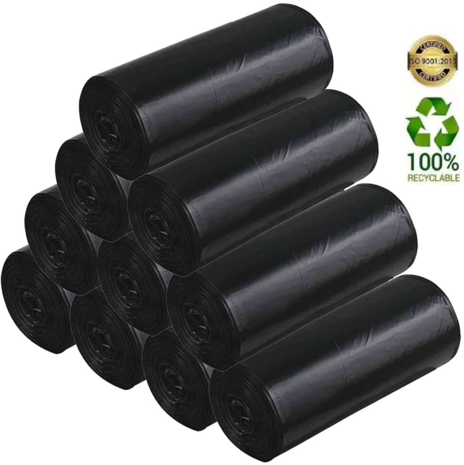 Anant Premium Black Garbage Bag, Dry & Wet Waste Bags, Lightweight Dusrbin Bags Large 10 L Garbage Bag Pack Of 150