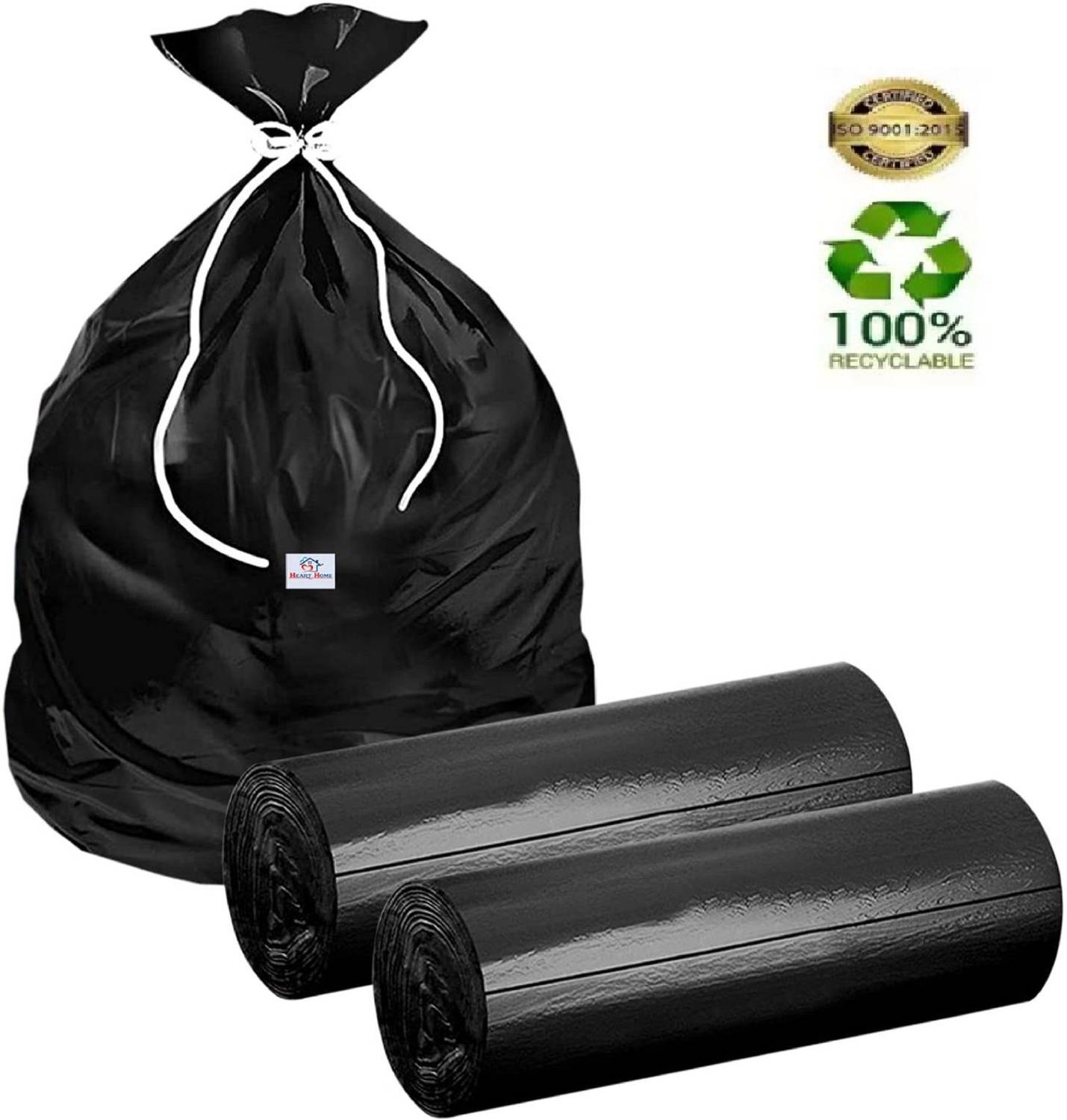 Anant Premium Black Garbage Bag, 29X39 Inch Dustbin Bag, Wet & Dry Wastage Trash Bag XL 2 L Garbage Bag Pack Of 20