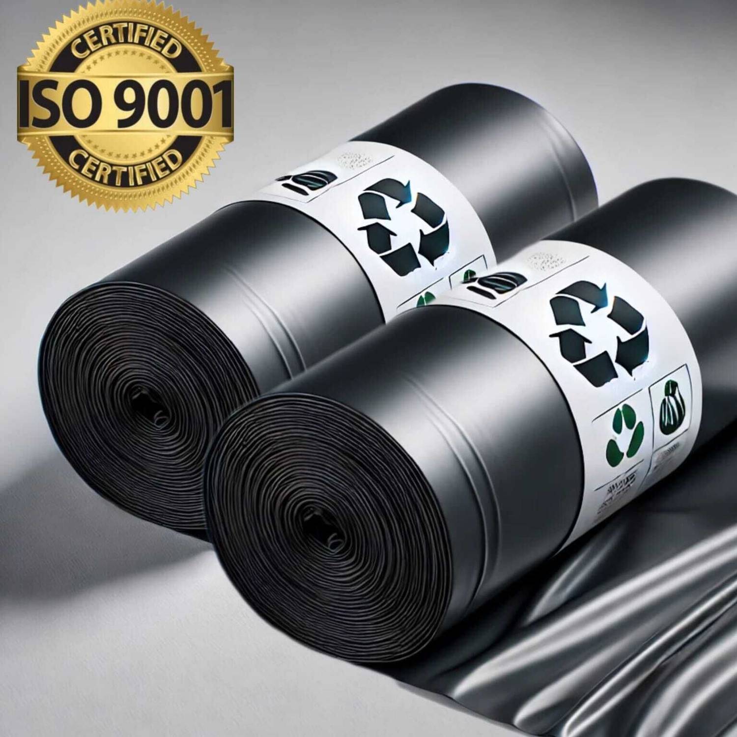 Bazzon black 19*21 garbage bags( dustbin bags) for home, office, hotel ,hospitals Medium 16 L Garbage Bag Pack Of 60