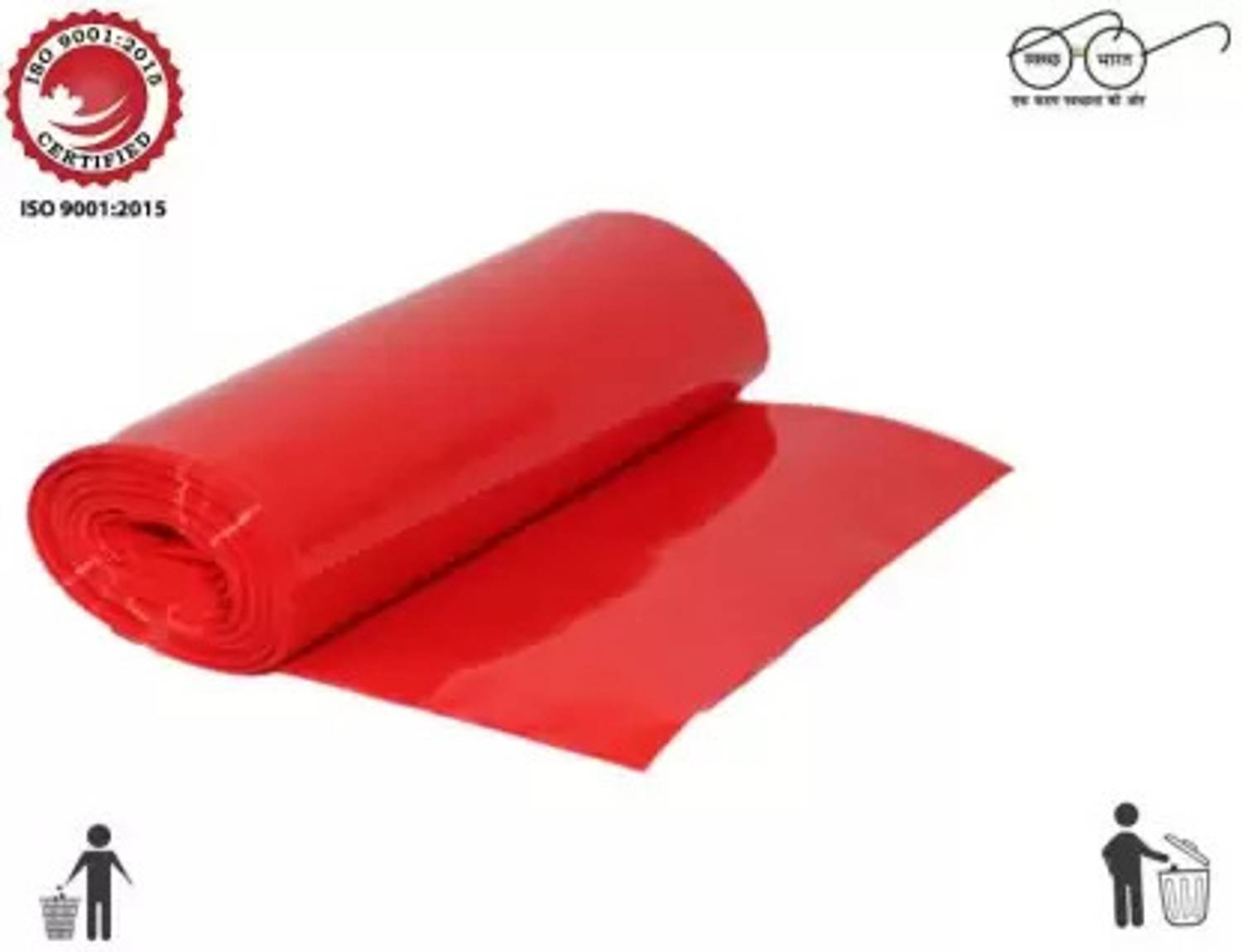 MANDA 19X21_1_ROLL_RED Medium 1 L Garbage Bag Pack Of 30