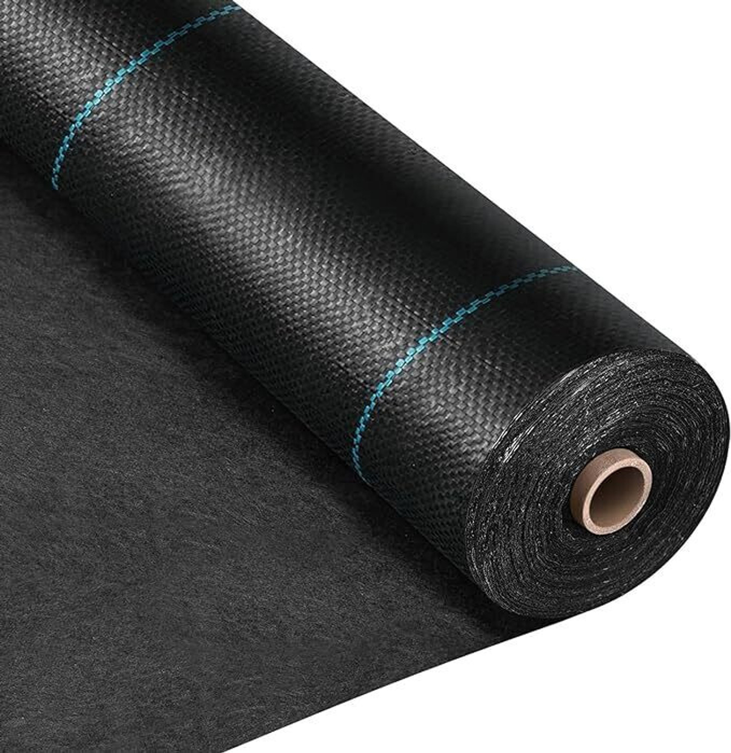 Image of HHBR Weed Mat 0.6*5 Meter Length 110 GSM Garden Weed Fabric Heavy-Duty Weed Block Garden Mulch