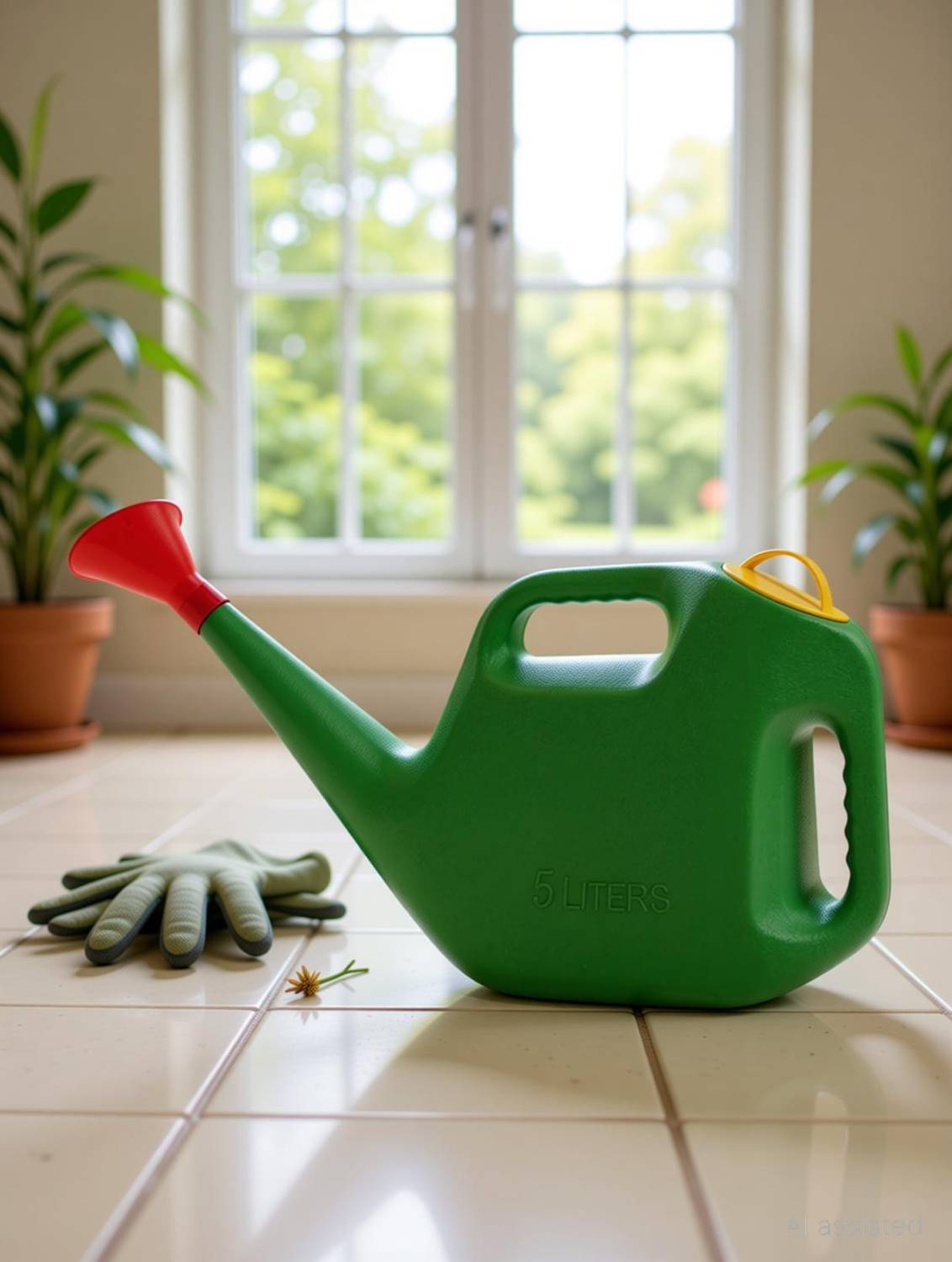 AgroGold Garden Watering Can HighGradePlastic Plant SprayCan for Gardening WaterSprinkler 5 L Hand Held Sprayer