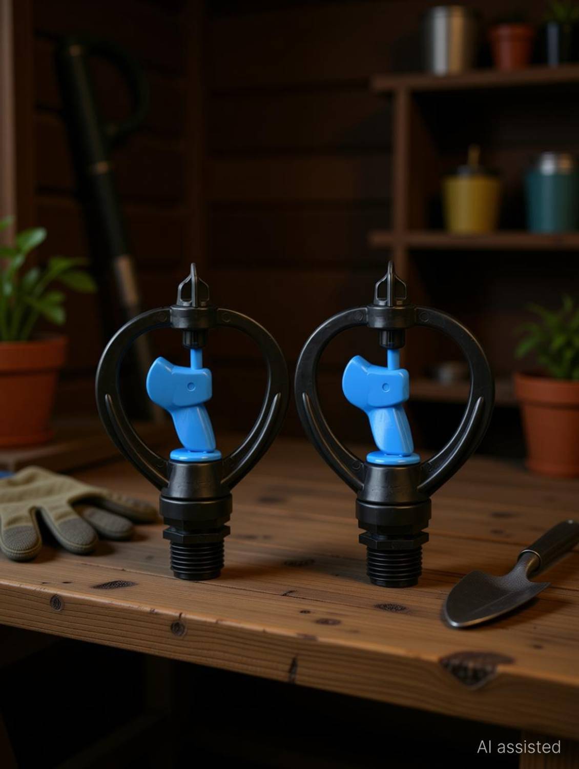 Appster 2pcs Water Sprinkler for Garden/Irrigation/Poultry Farm/Green House Thread 1/2" 100 L Hose-end Sprayer