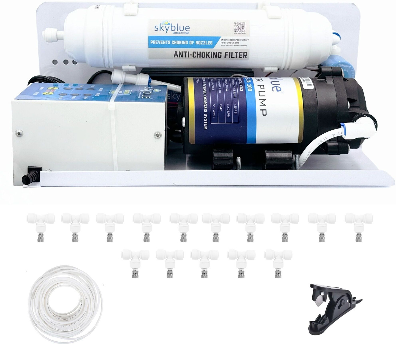 Image of SKYBLUE Premium Fogger Kit with 15 nozzles for Dairy Farms, Restaurants, Cafes 2.7 L Hand Held Sprayer