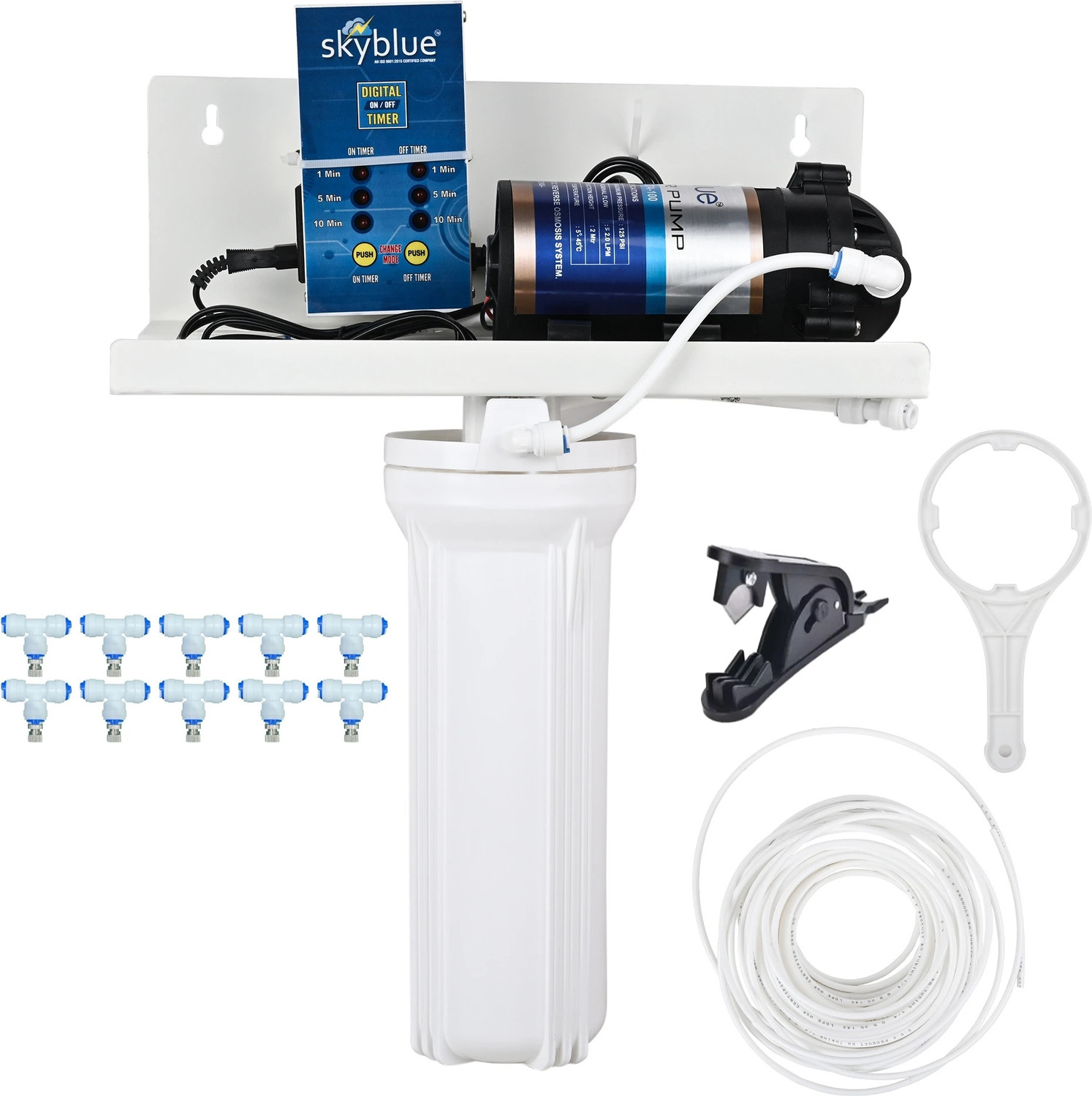 Image of SKYBLUE Fogger Kit for Dairy, Poultry & Animal Farm with 10 Nozzles (Nozzle Dist. 1.4m) 2.5 L Hand Held Sprayer