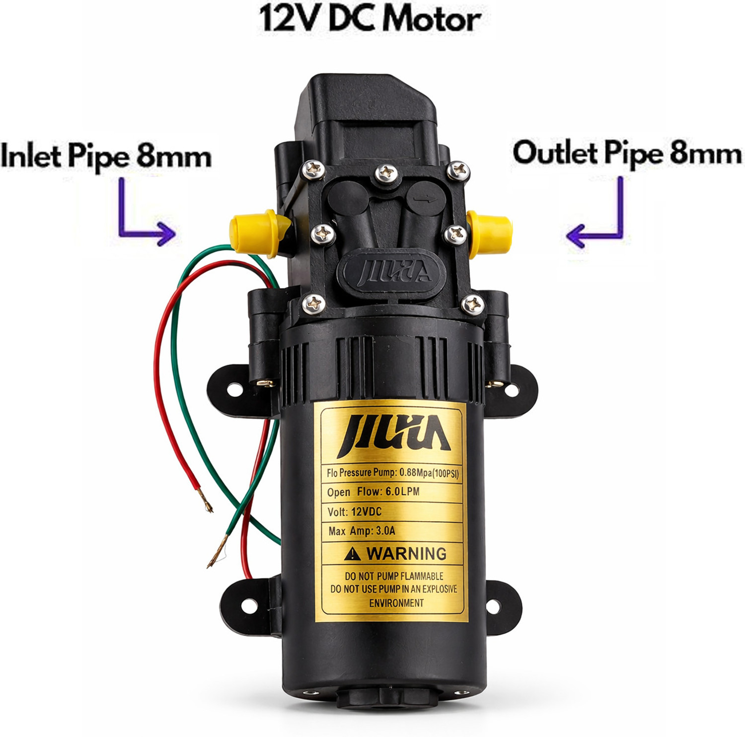 Image of GARDENIFY INDIA Agriculture Battery Sprayer Motor 12V DC High Pressure 100 PSI 16 L Backpack Sprayer (Pack of 1)