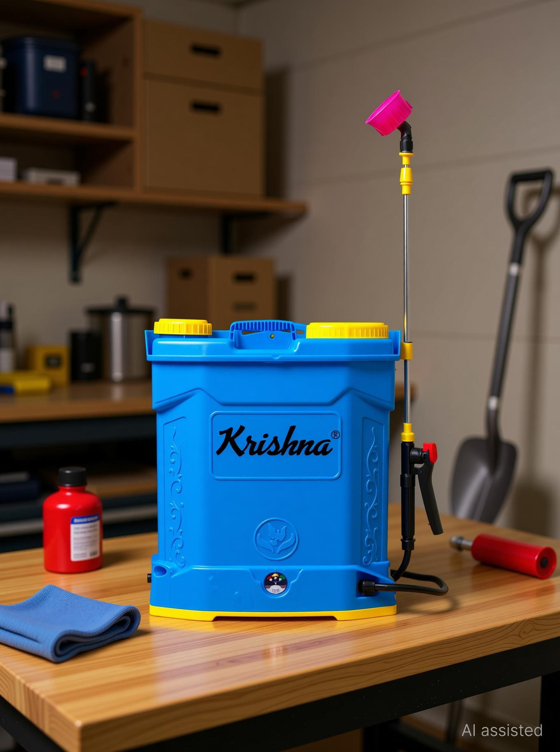Image of Krishna Agritech Agriculture Sprayer Garden Machine Battery Operated 12V X 8Am 20 L Tank Sprayer