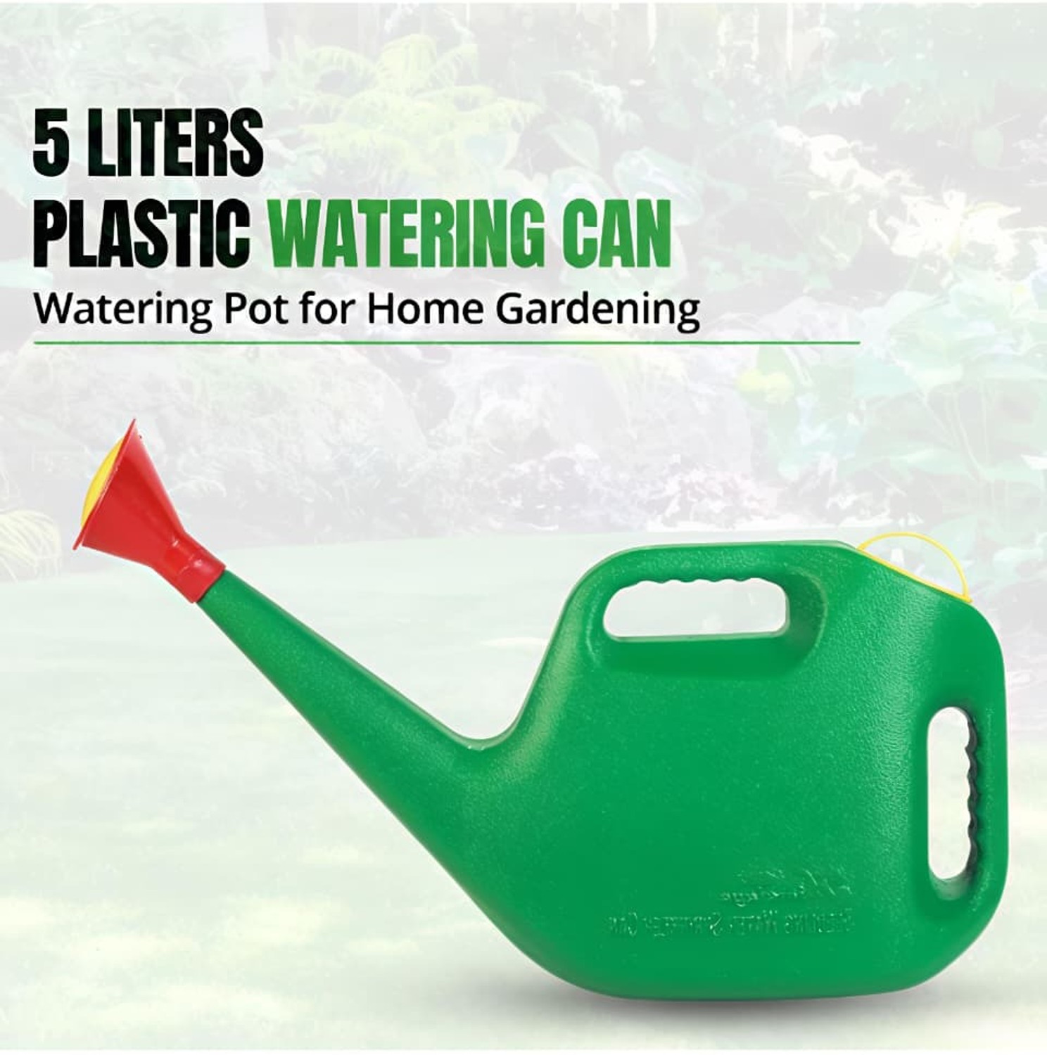 Image of ROOT TO LIFE GARDEN WATERING CAN FOR PLANTS WITH HIGH GRADE PLASTIC | HAZARA FOR PLANTS - 5 L Water Cane