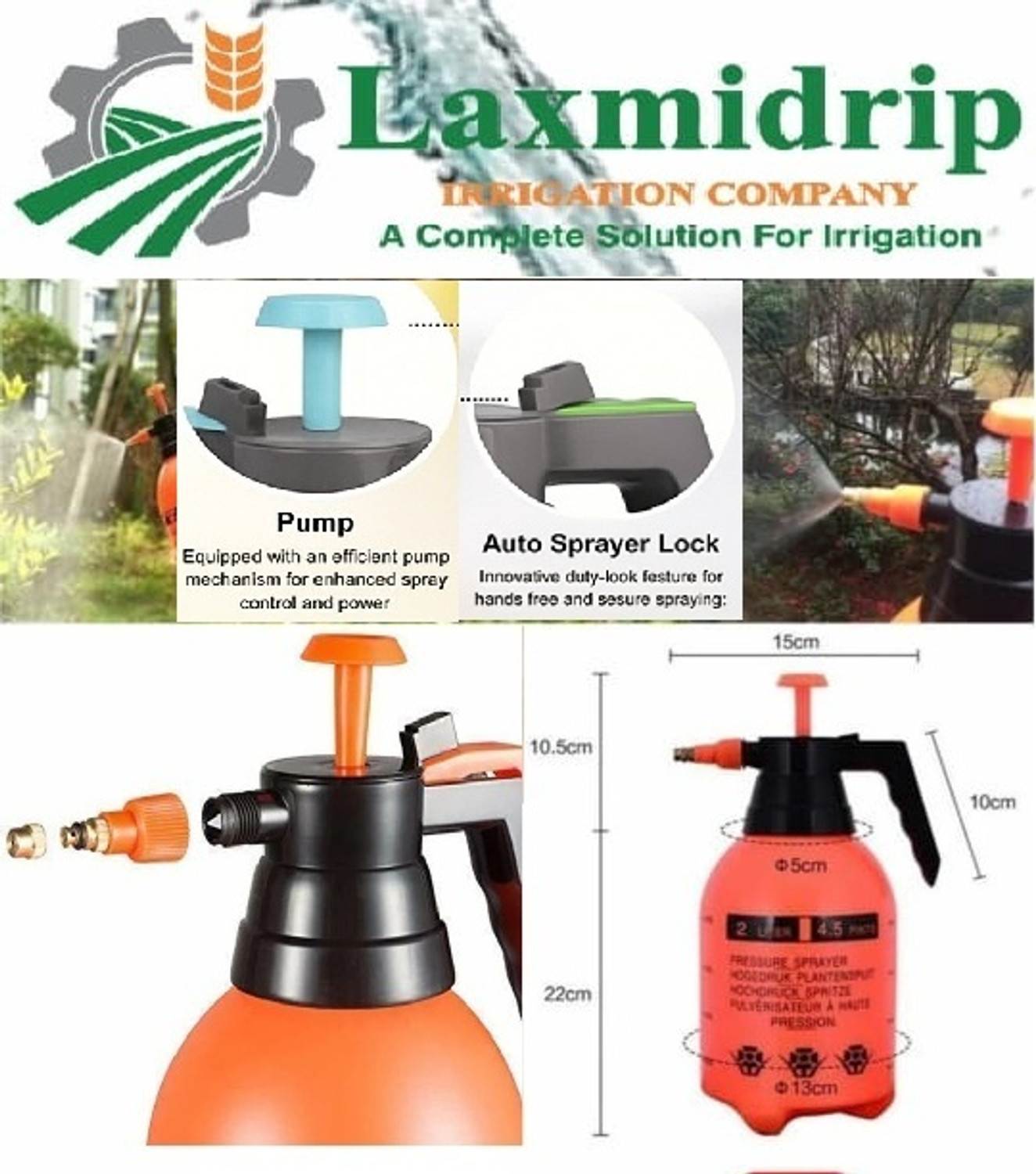 Image of primil garden sprayer kitchen cleaner 2 ltr 2000 ml Plastic Spray Bottle