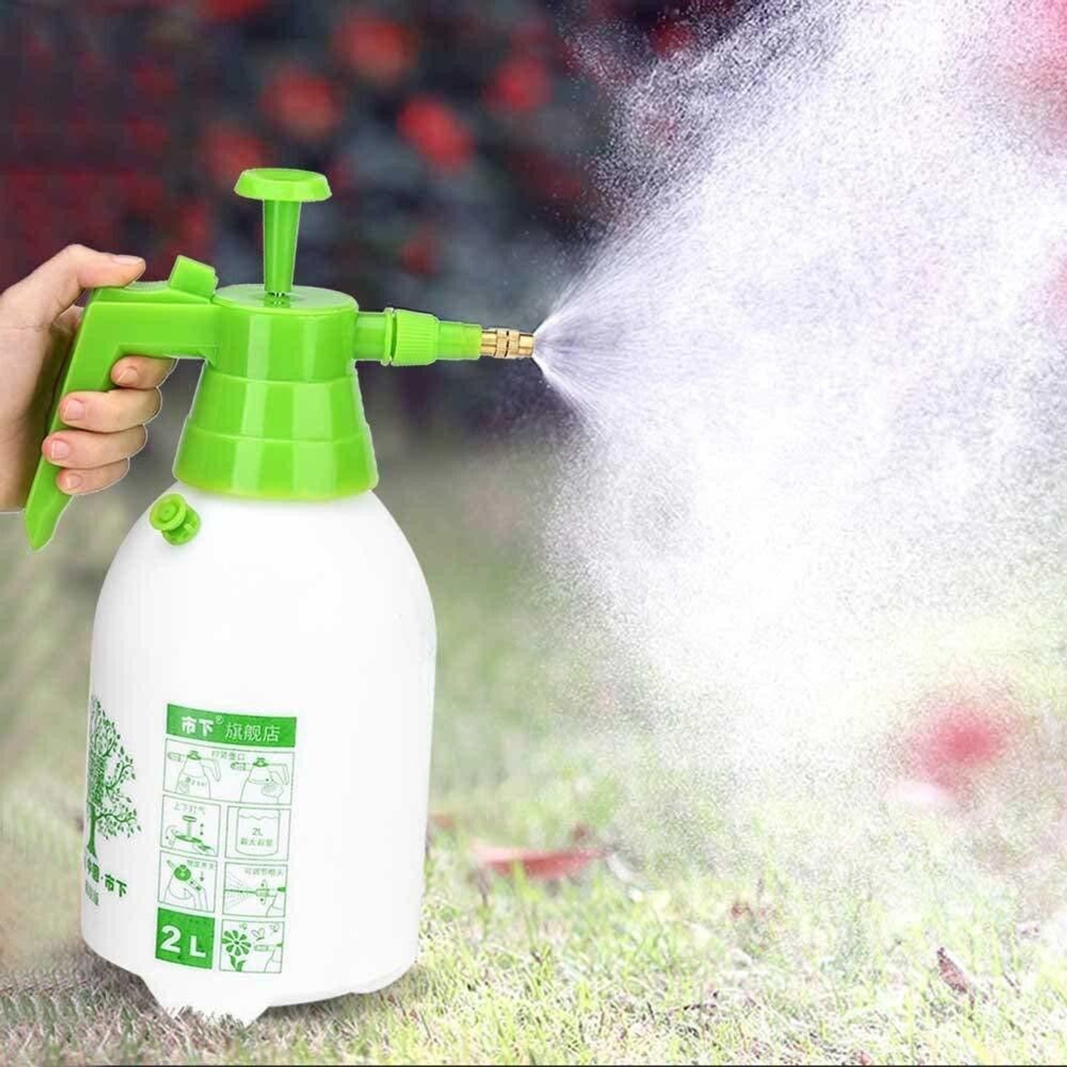 Image of Pareek Brothers Water Spary Bottle 2000 ml PET Spray Bottle (Pack of 1, Multicolor)