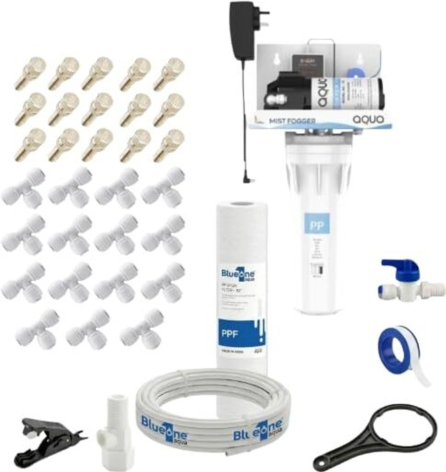 Image of AQUA BLUE ONE 15 Nozzle Fogger 100 Gpd Pump 35 L Hose-end Sprayer