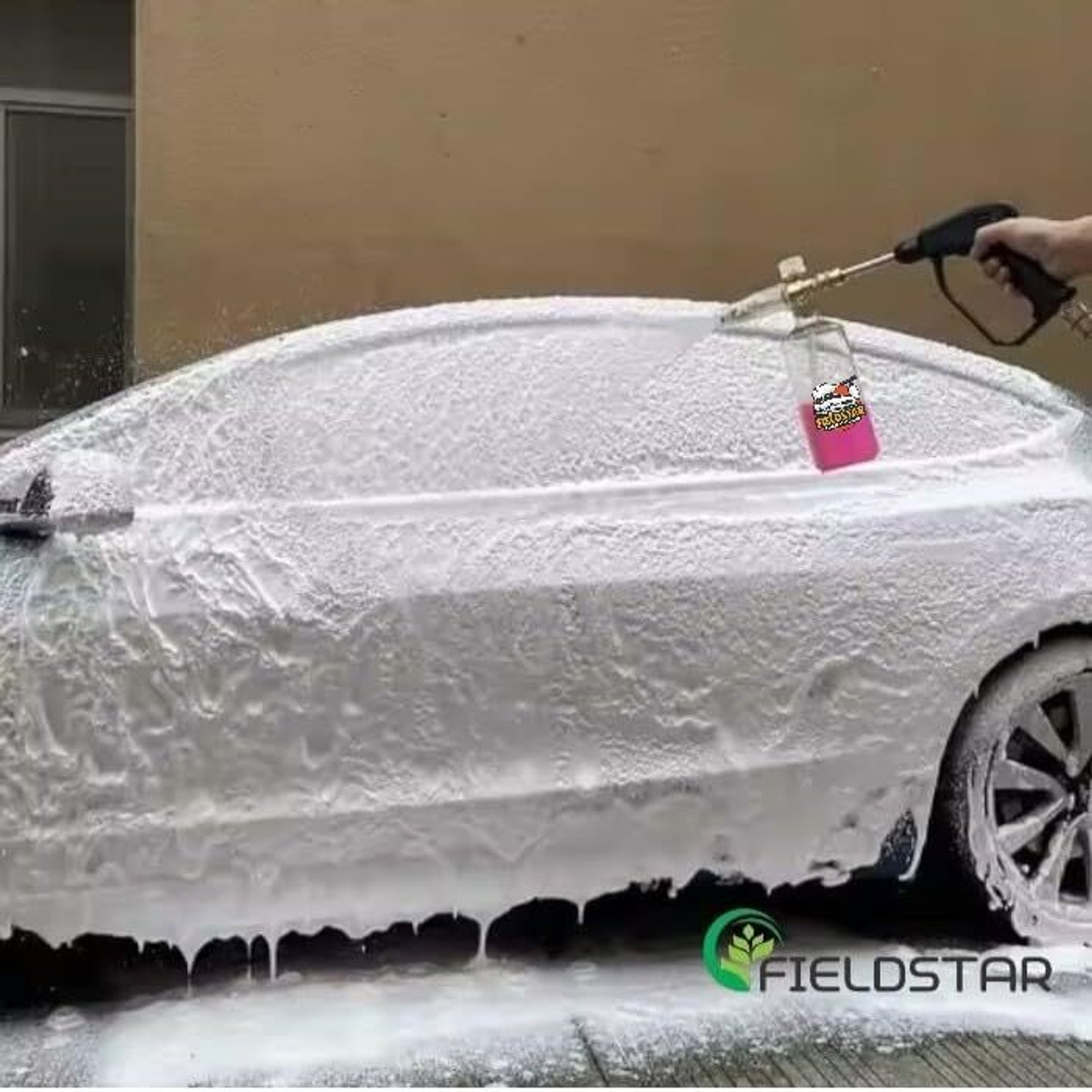 Image of Fieldstar Foam Cannon Snow Lance Brass Body 1L Tank | 4000 PSI Pressure Washers Compatible Pressure Washer