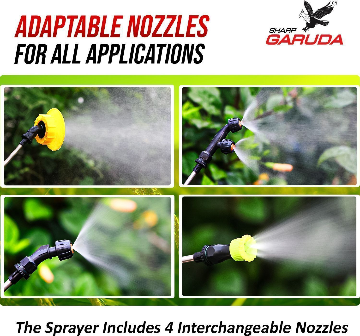 Image of Sharp Garuda Agriculture Sprayer Pump - 12L Home & Gardern Battery Spraying Machine 12 L Backpack Sprayer