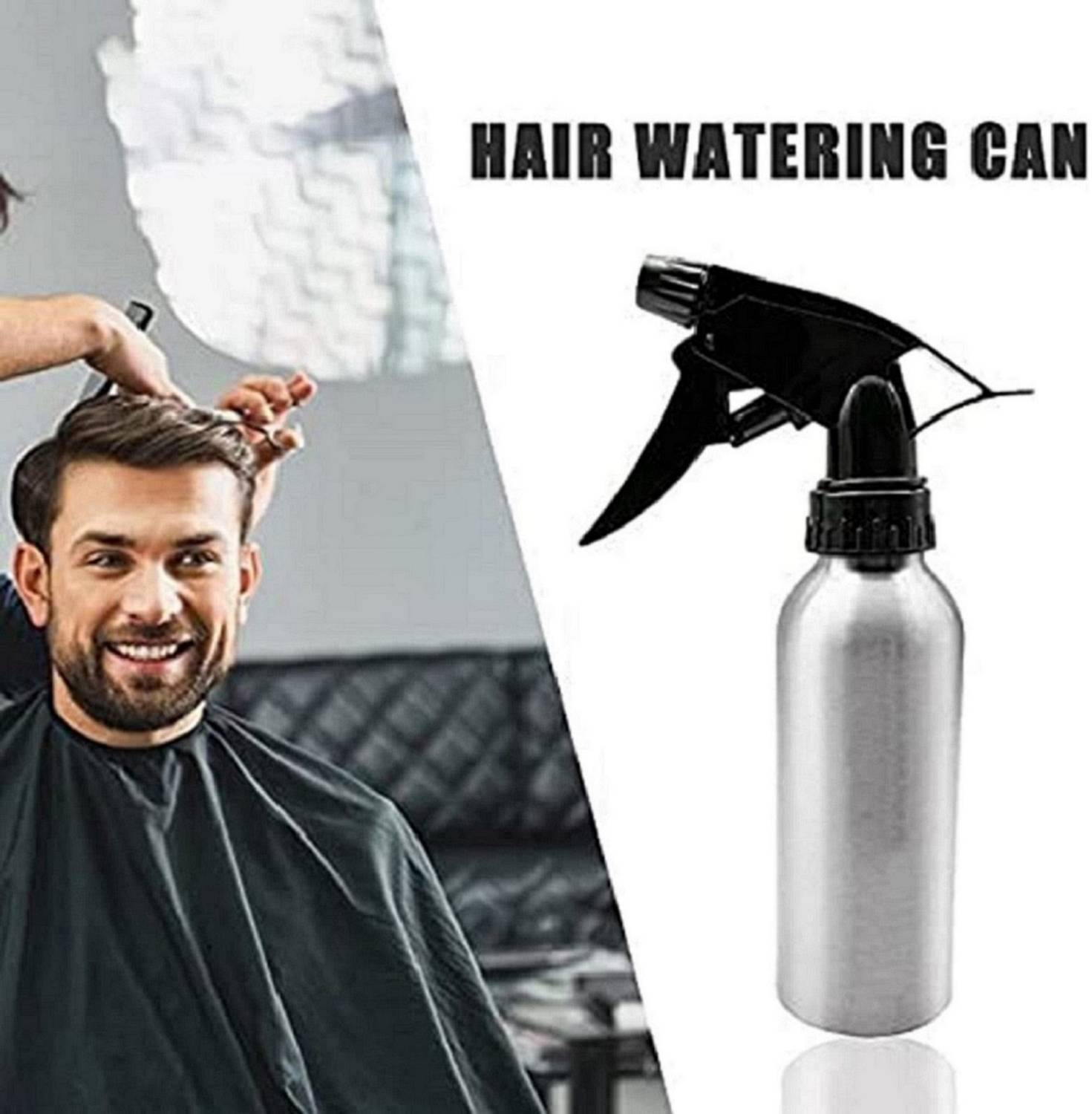 AKR Multi-Use Home Garden Saloon Air Pressure Water Mist Spray Metal Bottle (golden ) sprayer 0.3 L Hand Held Sprayer