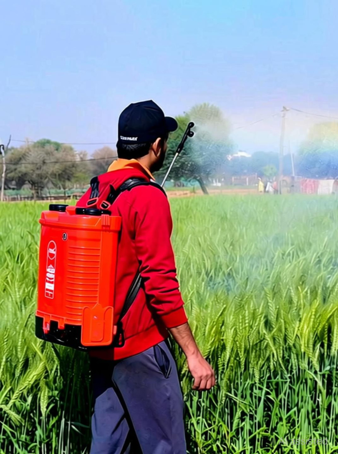 Image of Balwaan Krishi Gold Series Battery Sprayer BS-30GL | Agriculture Sprayer 12Vx 12A Double Motor 20 L Backpack Sprayer