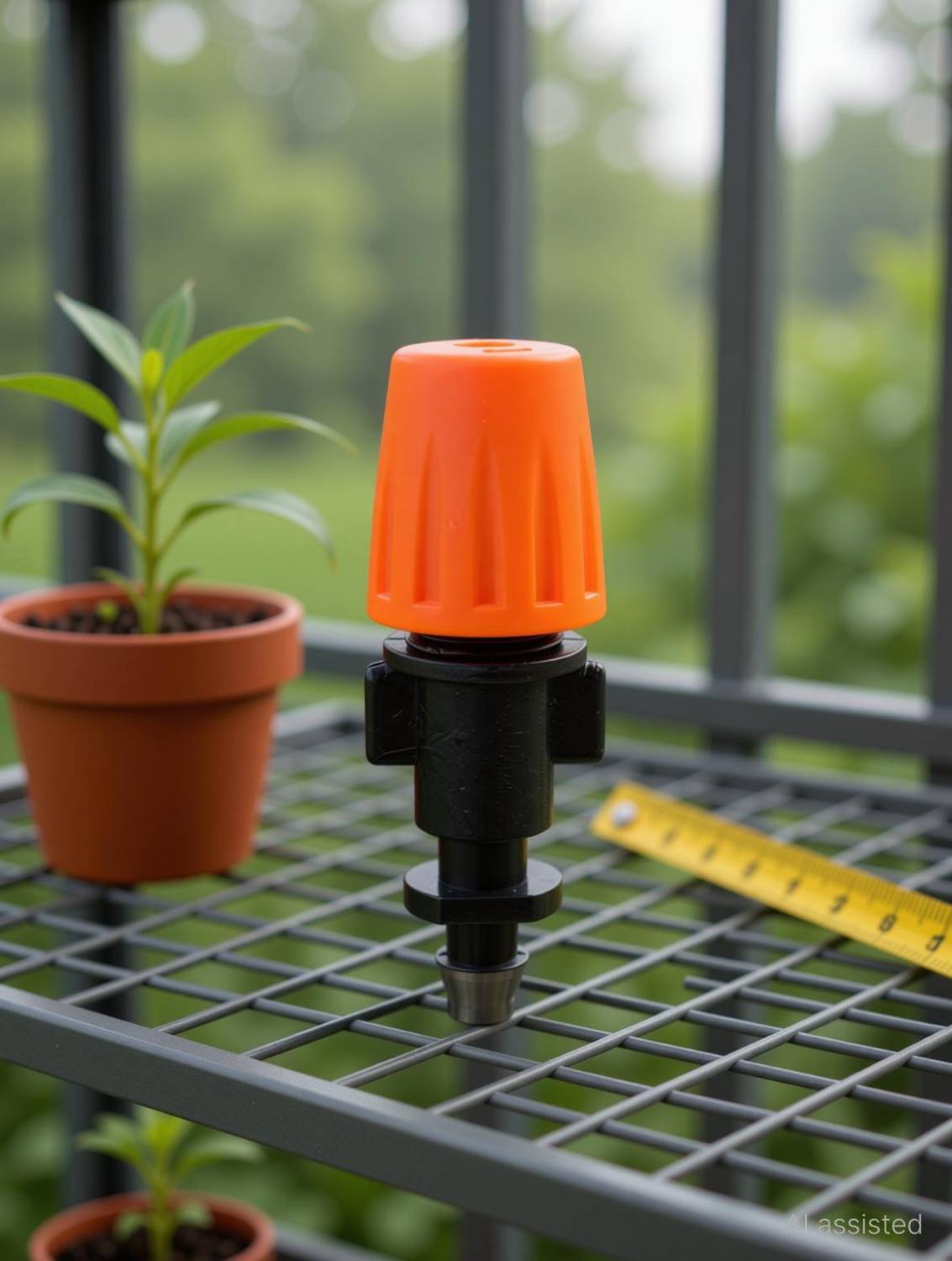 Appster 5pcs Drip Irrigation Misting Nozzles Dripper Spray Emitters Sprinkler Fogger 100 L Hose-end Sprayer