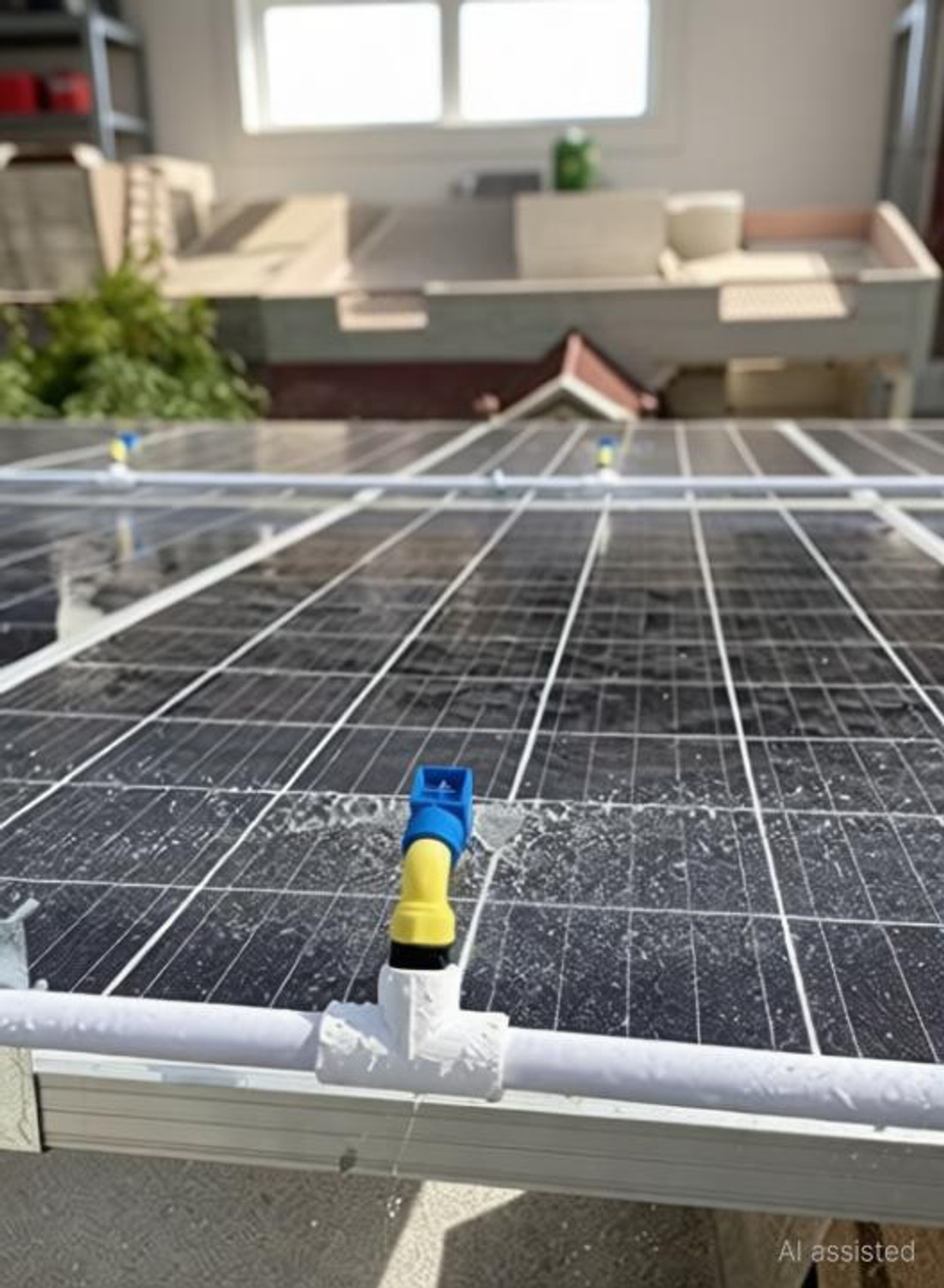 Image of jarvik Solar Panel Cleaning Sprinkler,Shower PVC (Pack of 10) (1 /2 inch ,Standard Size) 2 L Hose-end Sprayer