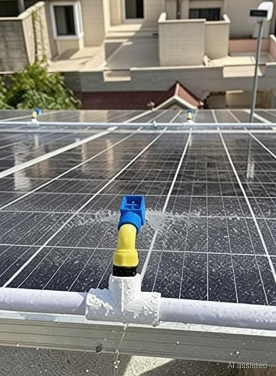 Image of jarvik Solar Panel Cleaning Sprinkler,Shower PVC (Pack of 10) (1 /2 inch ,Standard Size) 2 L Hose-end Sprayer